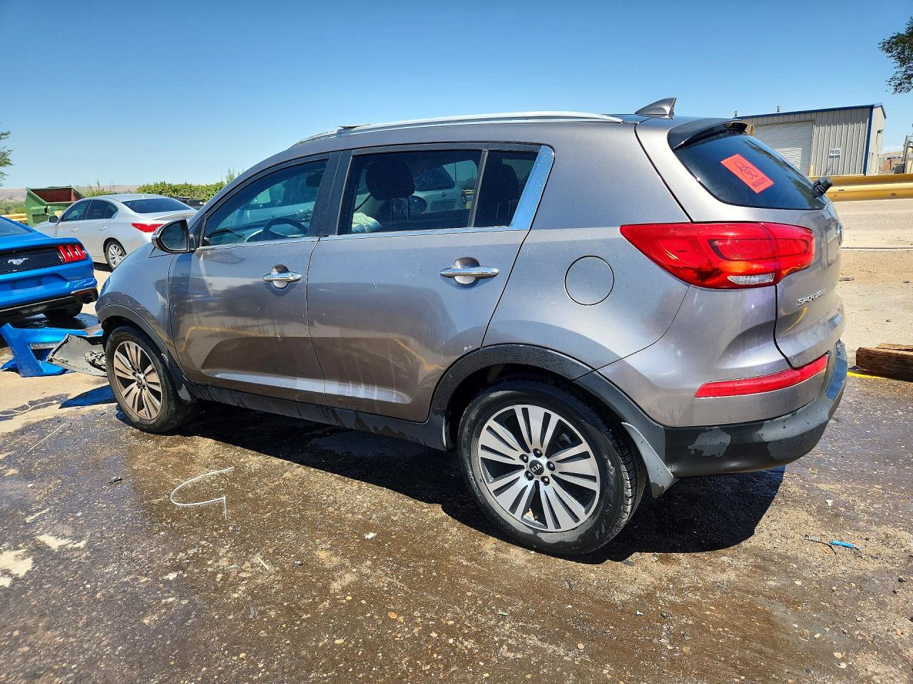 2015 Kia Sportage Ex Gray vin: KNDPC3ACXF7700656