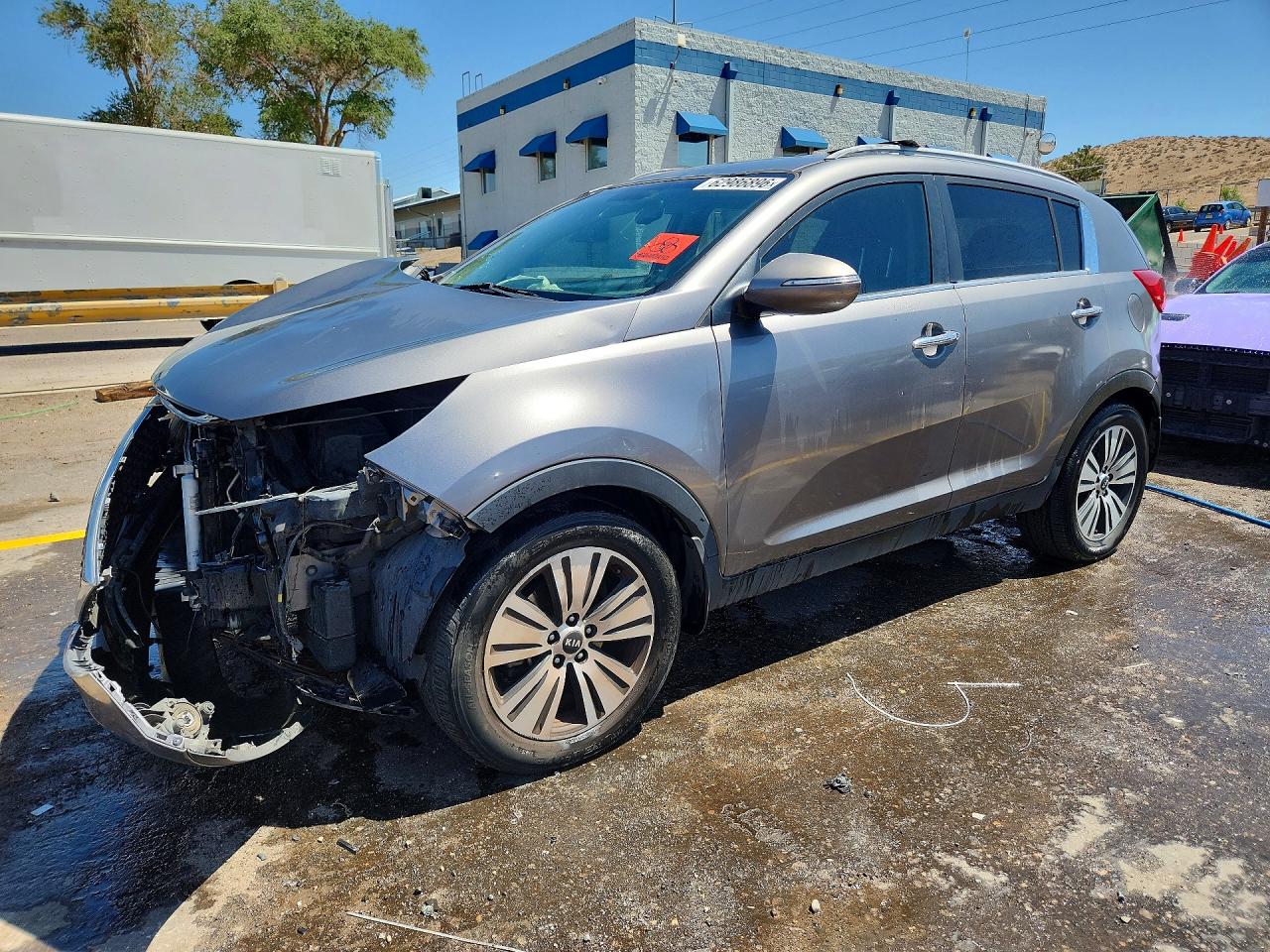 2015 Kia Sportage Ex Gray vin: KNDPC3ACXF7700656