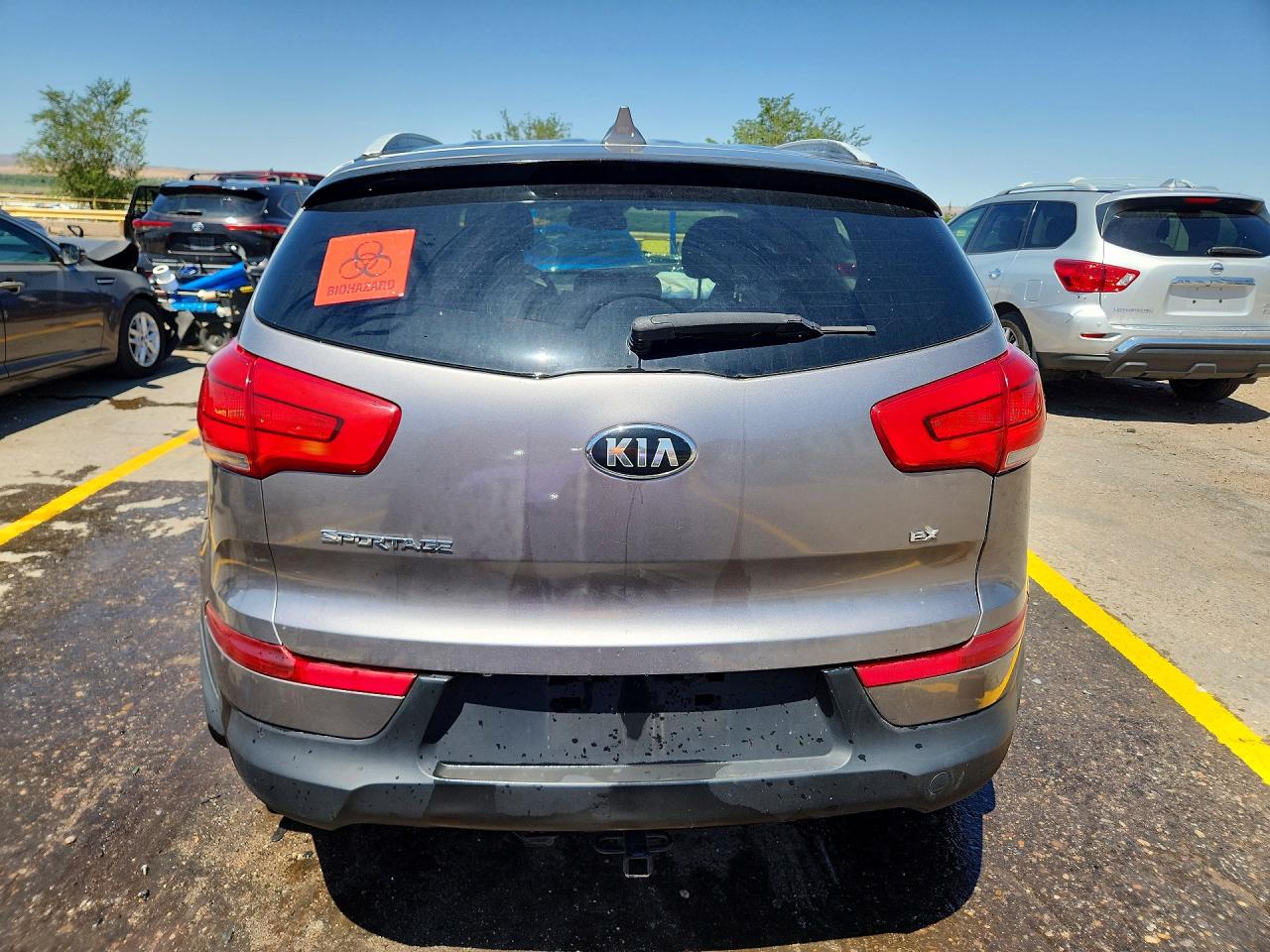 2015 Kia Sportage Ex Gray vin: KNDPC3ACXF7700656