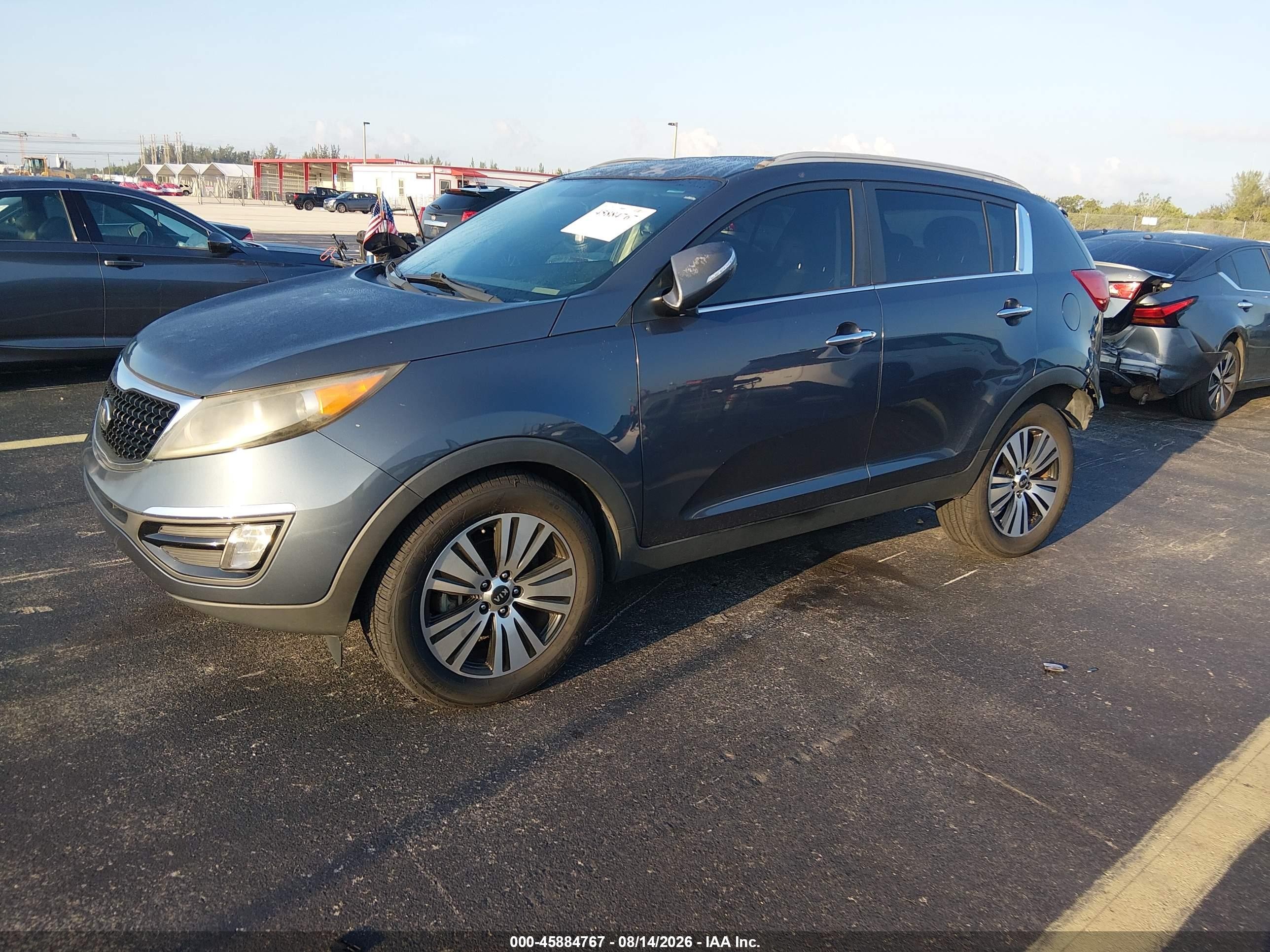 2015 Kia Sportage Ex Gray vin: KNDPC3ACXF7790861