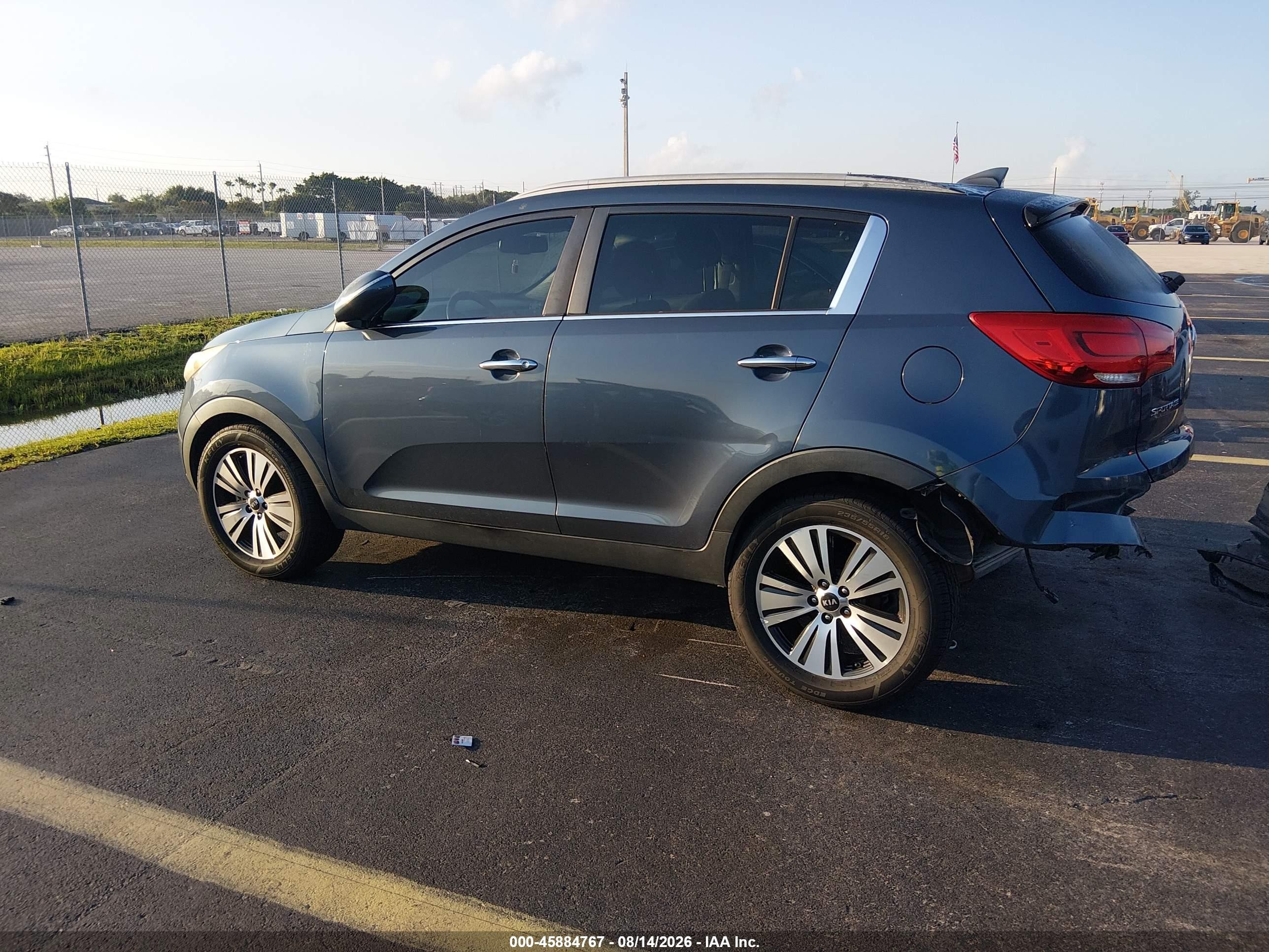 2015 Kia Sportage Ex Gray vin: KNDPC3ACXF7790861
