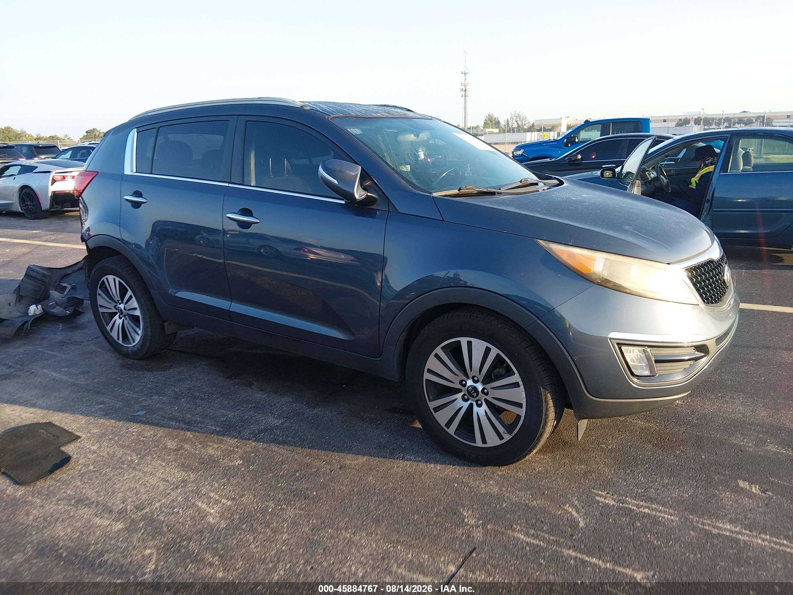 2015 Kia Sportage Ex Gray vin: KNDPC3ACXF7790861