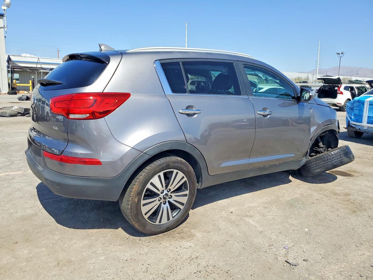2015 Kia Sportage Ex Gray vin: KNDPC3ACXF7791945