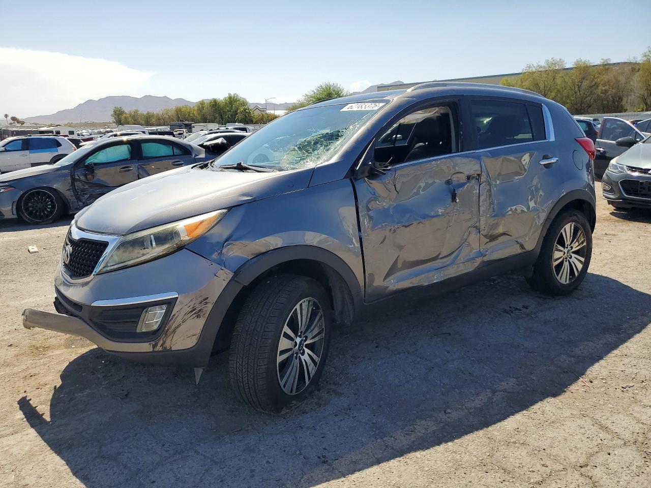 2015 Kia Sportage Ex Gray vin: KNDPC3ACXF7791945