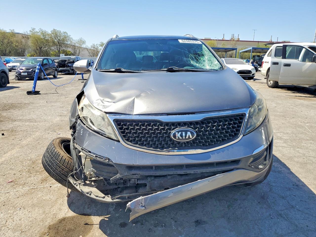 2015 Kia Sportage Ex Gray vin: KNDPC3ACXF7791945