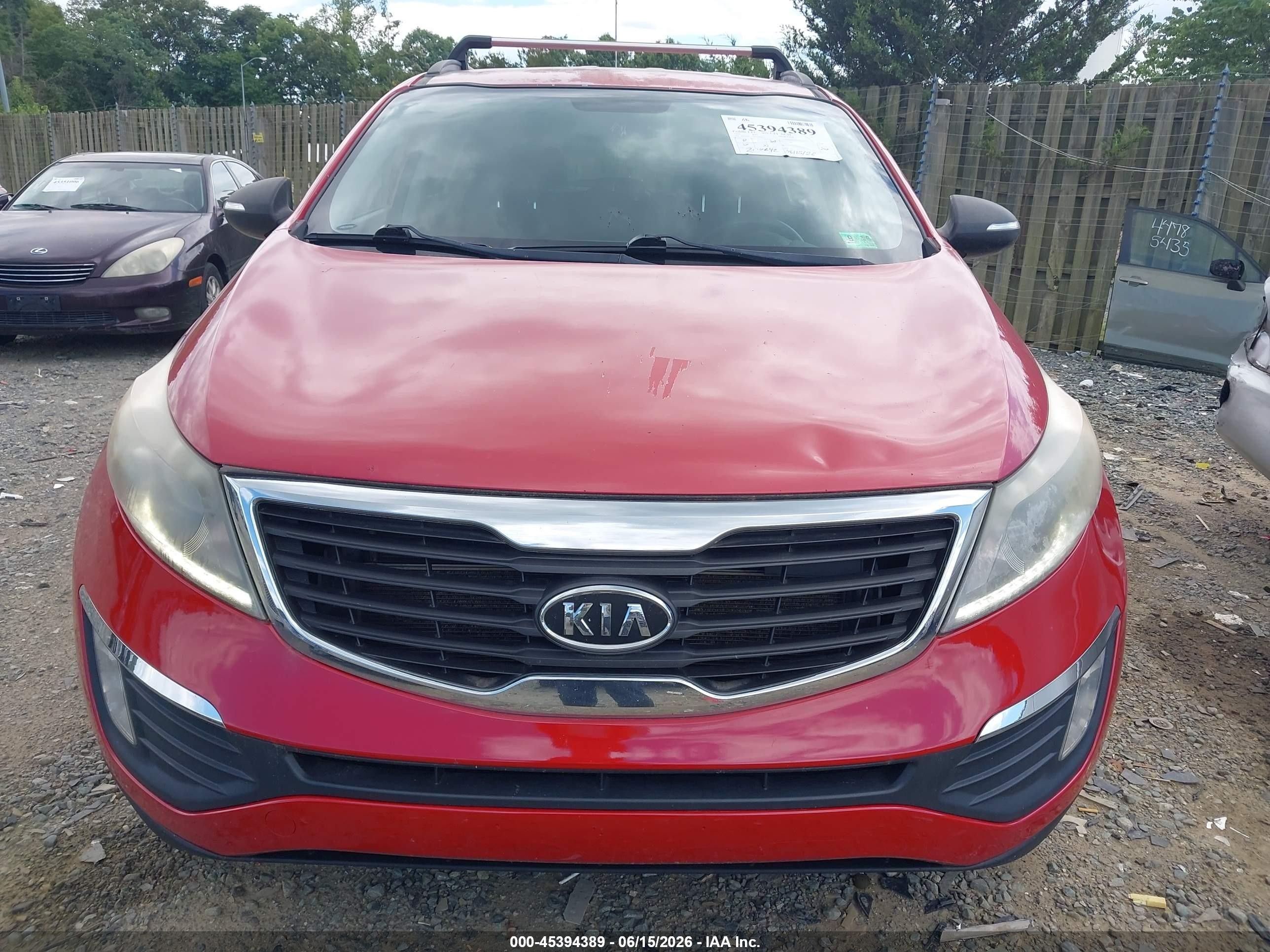 2011 Kia Sportage Ex Red vin: KNDPCCA20B7049443