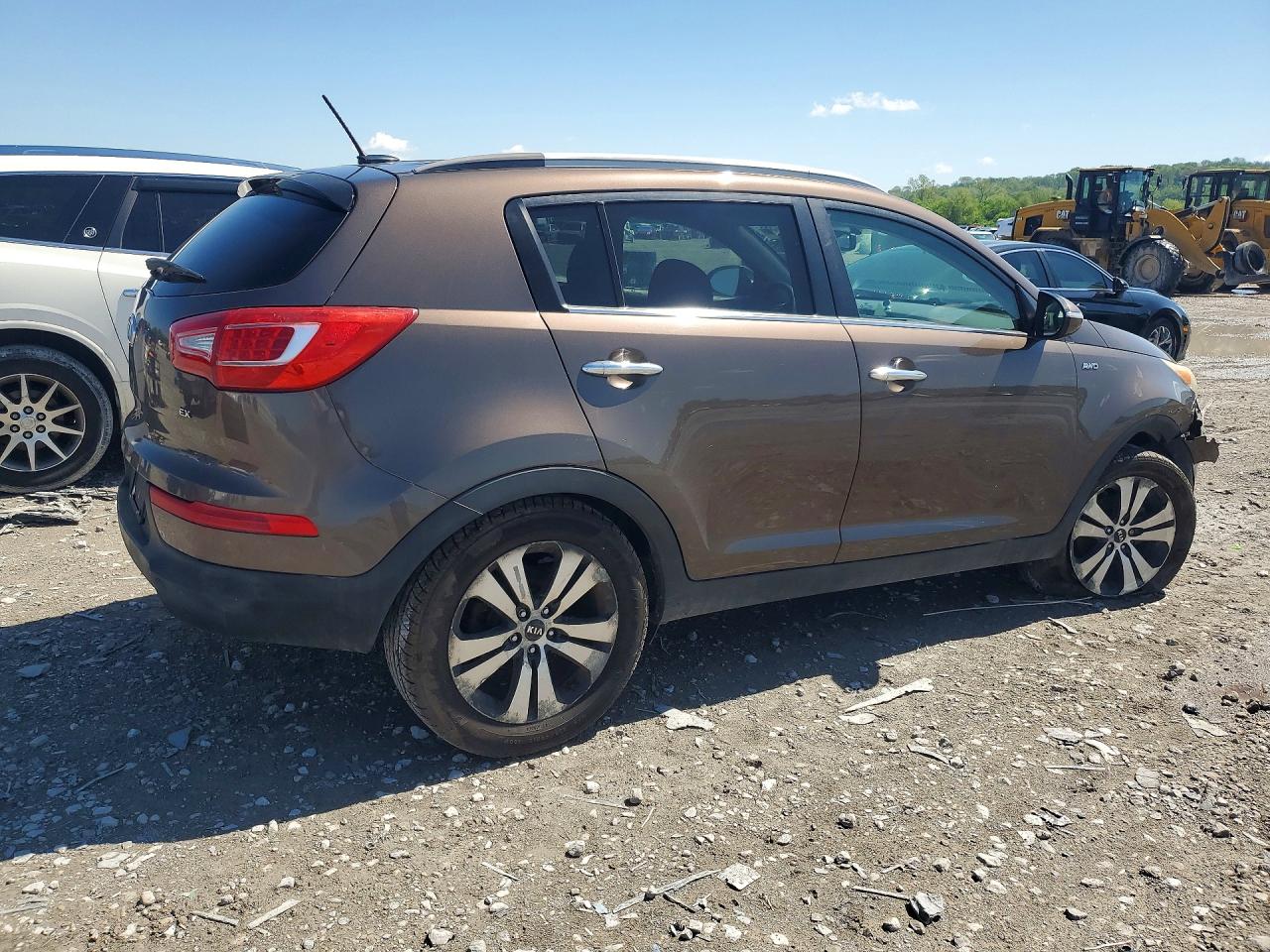2011 Kia Sportage Ex Brown vin: KNDPCCA20B7085357