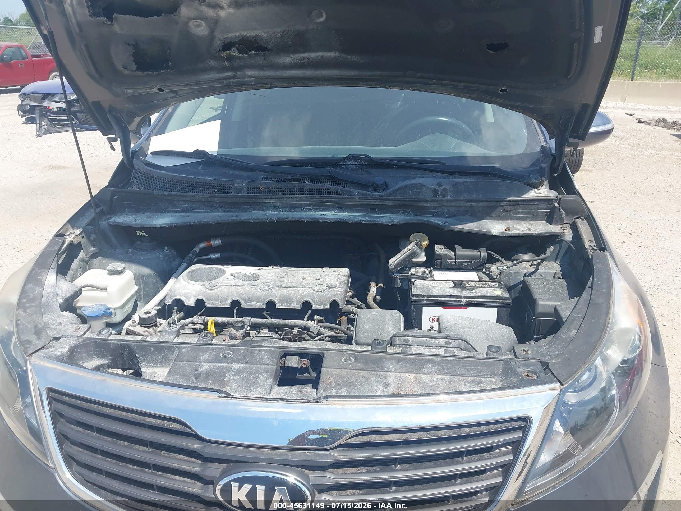 2013 Kia Sportage Ex Gray vin: KNDPCCA20D7364326