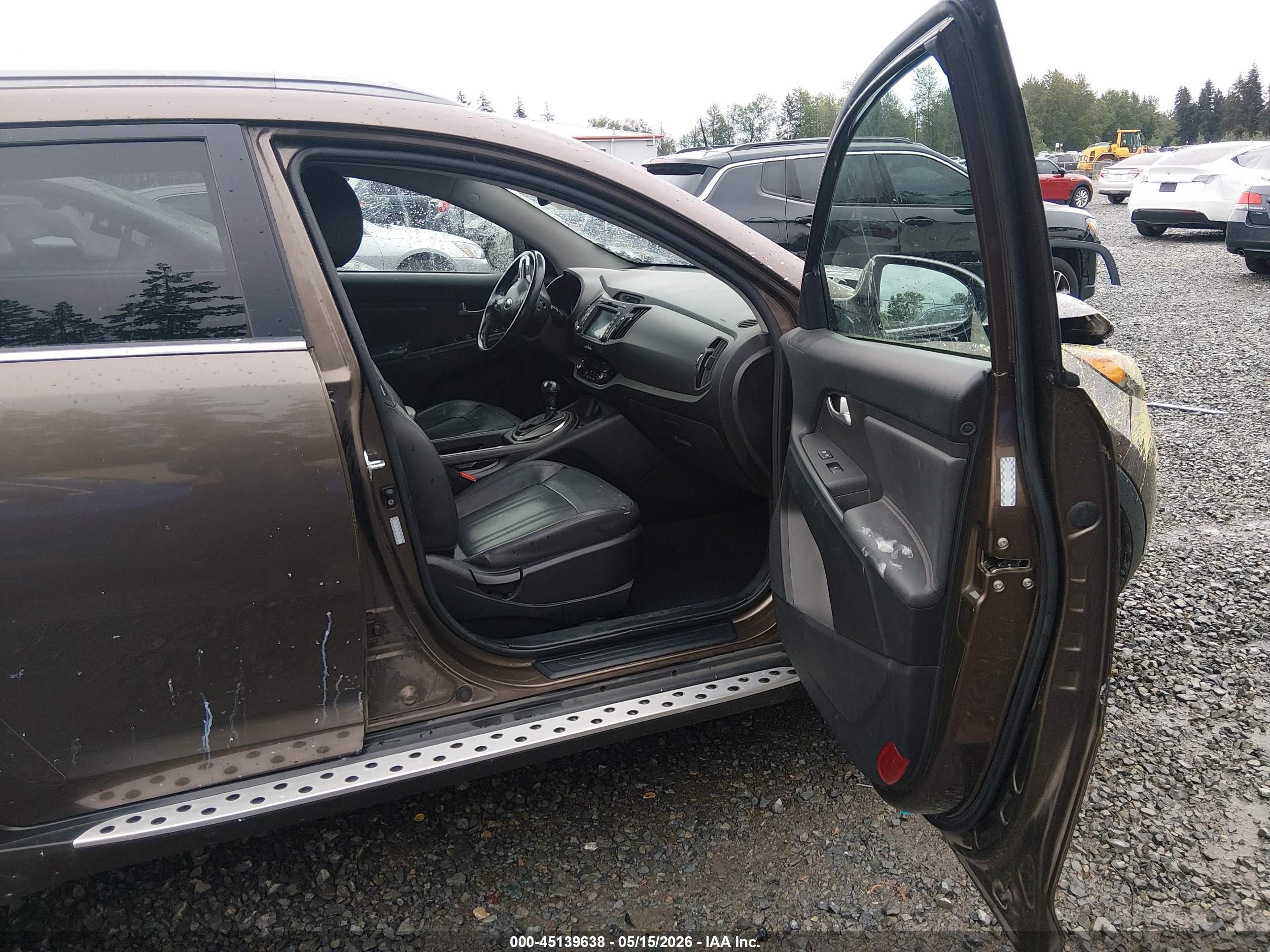 2013 Kia Sportage Ex Brown vin: KNDPCCA20D7433547