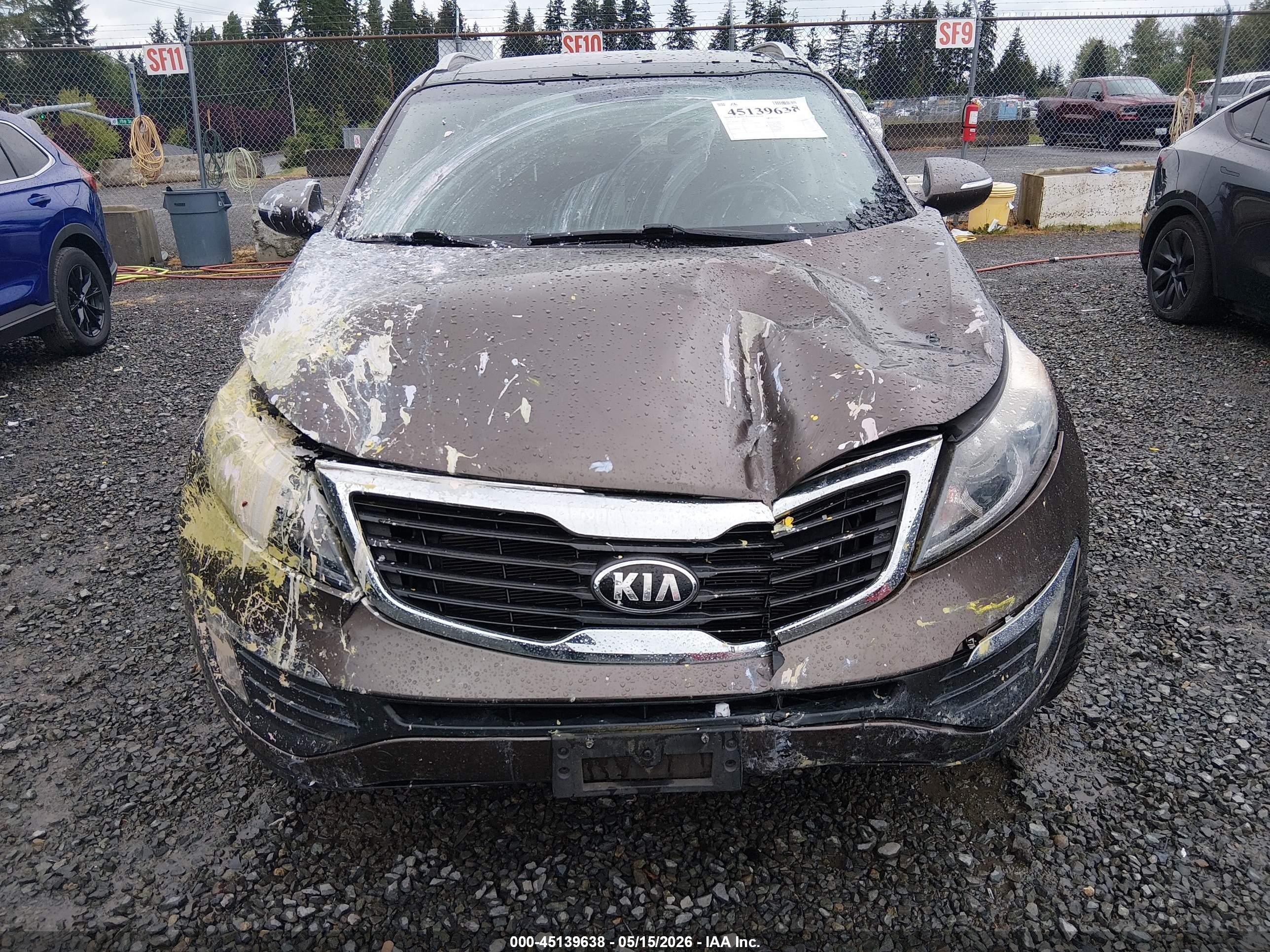 2013 Kia Sportage Ex Brown vin: KNDPCCA20D7433547