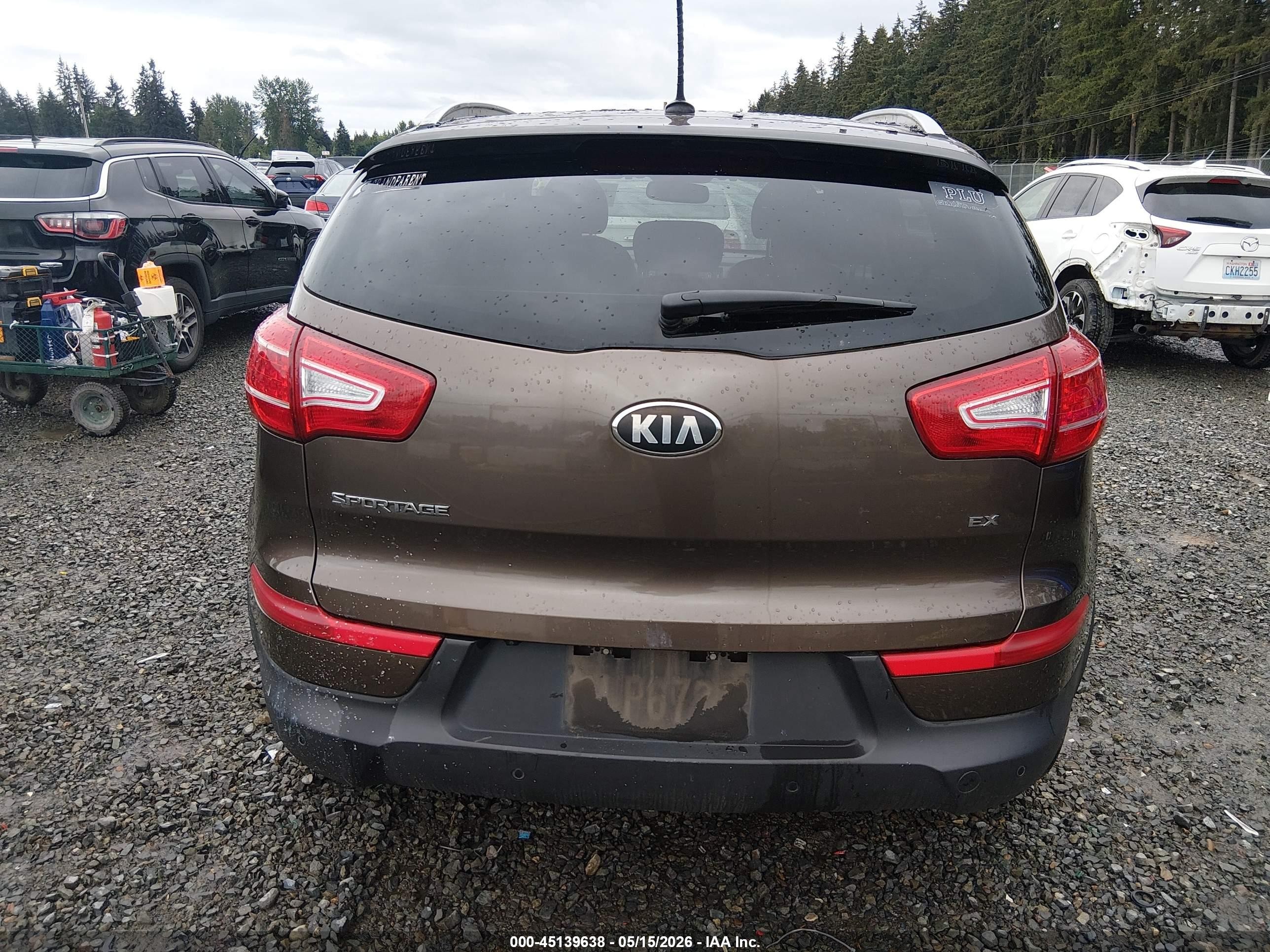 2013 Kia Sportage Ex Brown vin: KNDPCCA20D7433547