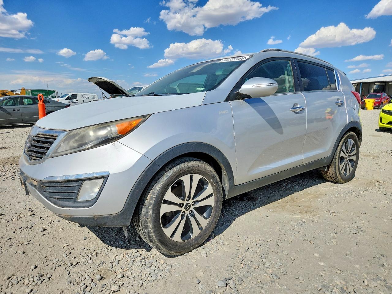 2012 Kia Sportage Ex Silver vin: KNDPCCA21C7172251