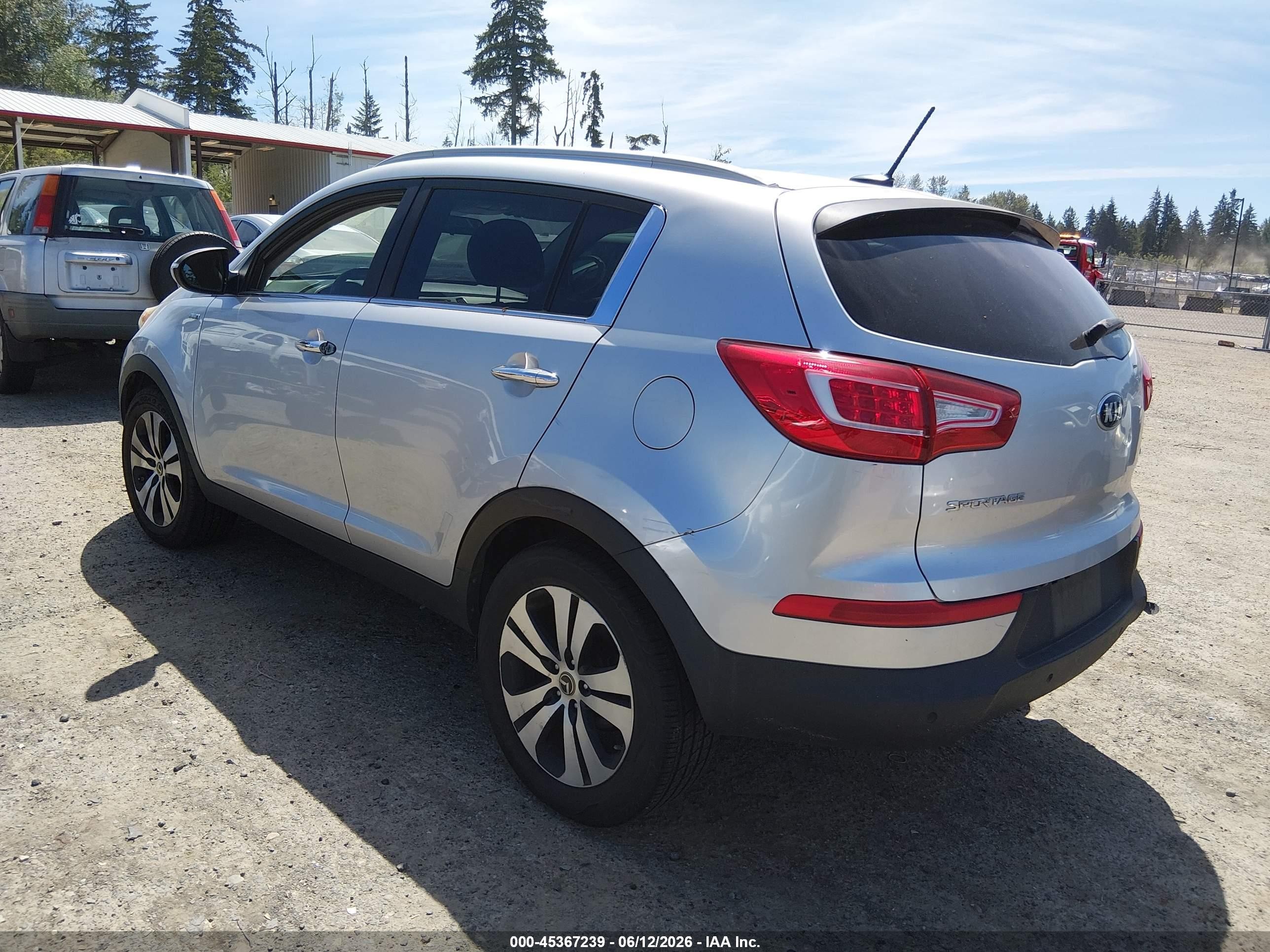 2013 Kia Sportage Ex Silver vin: KNDPCCA21D7371169