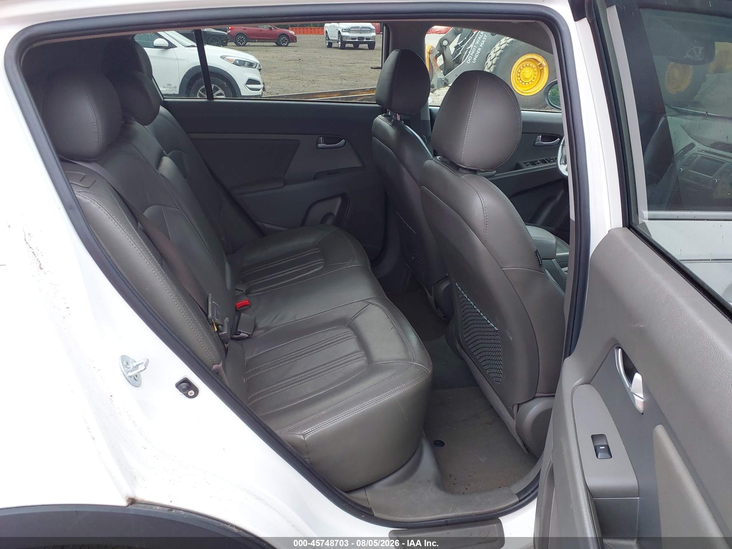 2013 Kia Sportage Ex White vin: KNDPCCA21D7438367