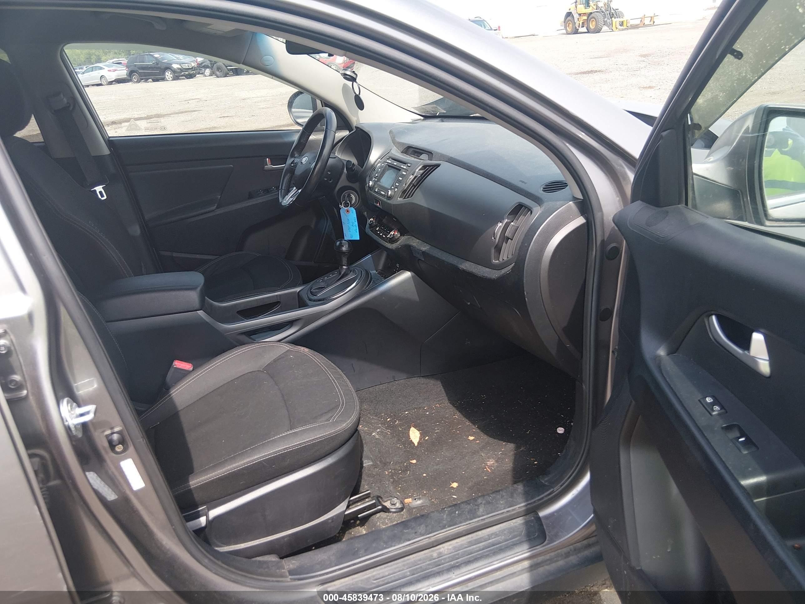 2013 Kia Sportage Ex Gray vin: KNDPCCA21D7472714