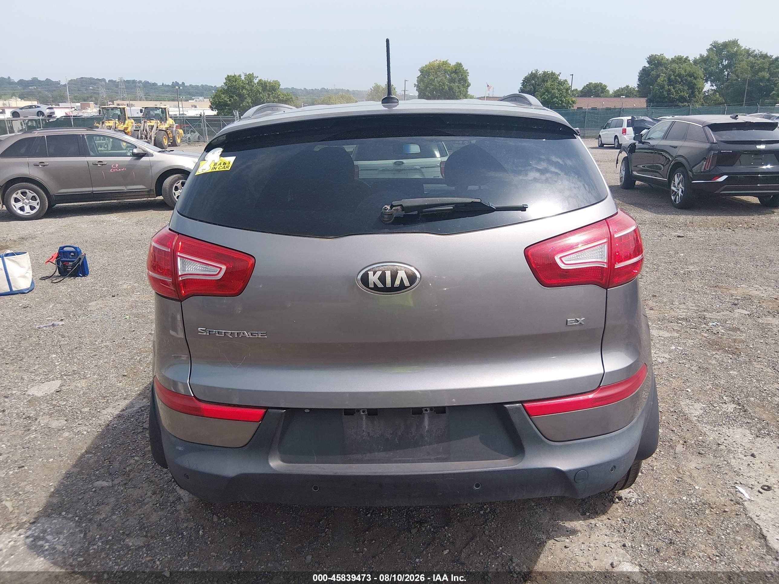 2013 Kia Sportage Ex Gray vin: KNDPCCA21D7472714