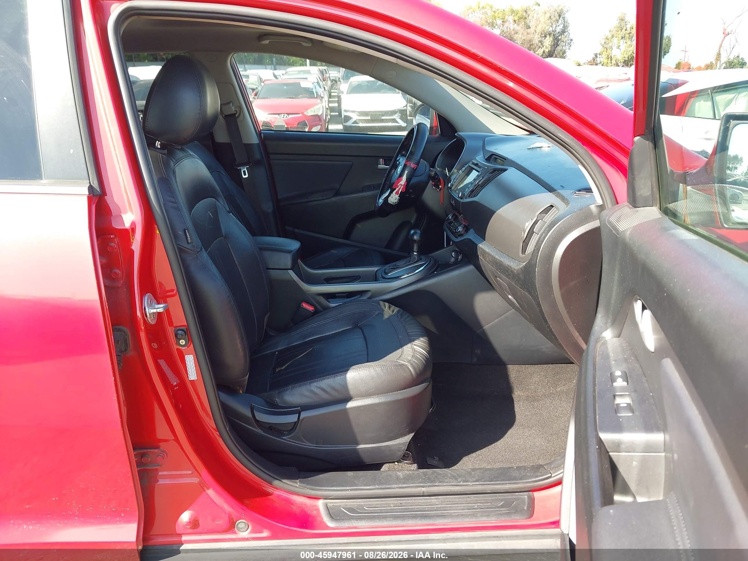2013 Kia Sportage Ex Red vin: KNDPCCA21D7497452