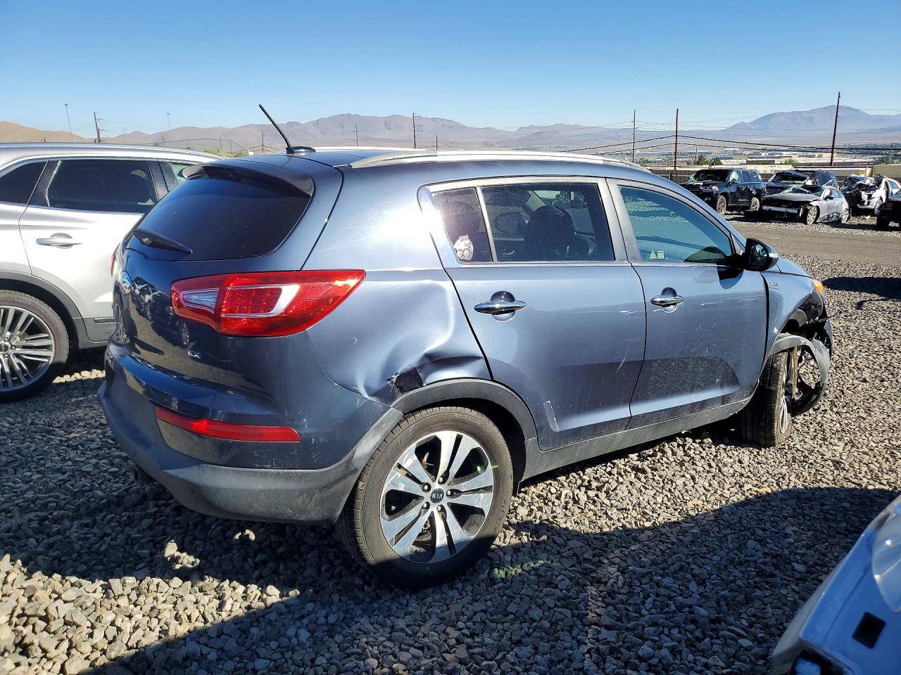 2013 Kia Sportage Ex Blue vin: KNDPCCA22D7520642