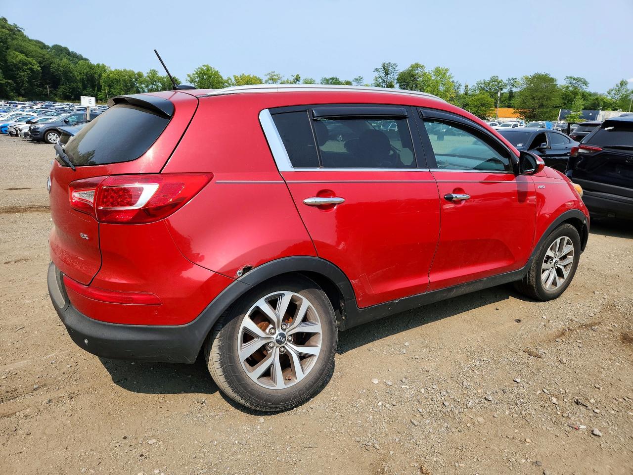 2012 Kia Sportage Ex Red vin: KNDPCCA23C7203418