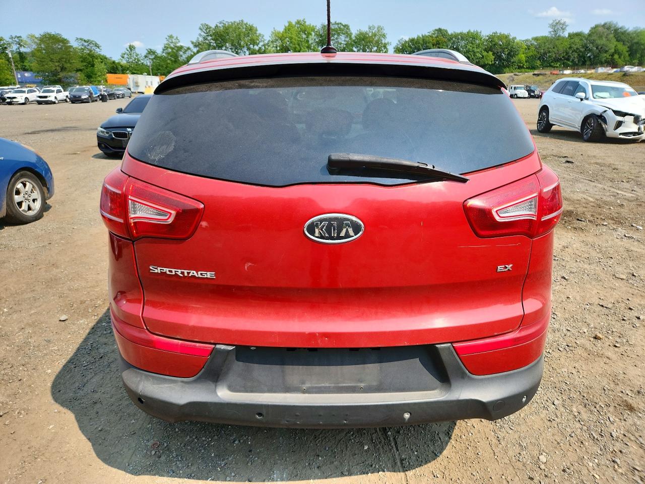 2012 Kia Sportage Ex Red vin: KNDPCCA23C7203418