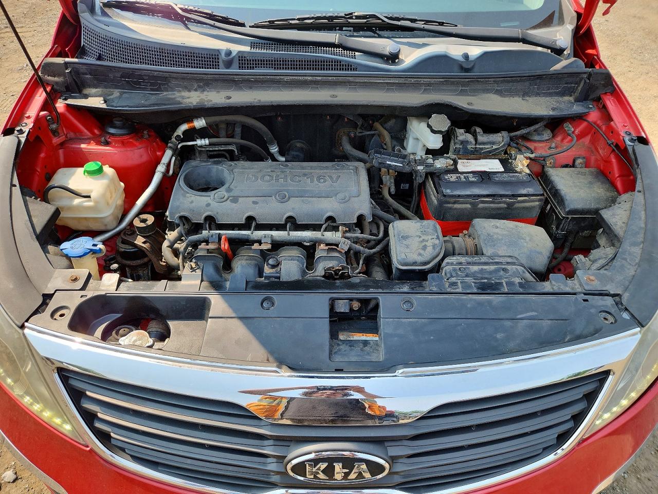 2012 Kia Sportage Ex Red vin: KNDPCCA23C7203418