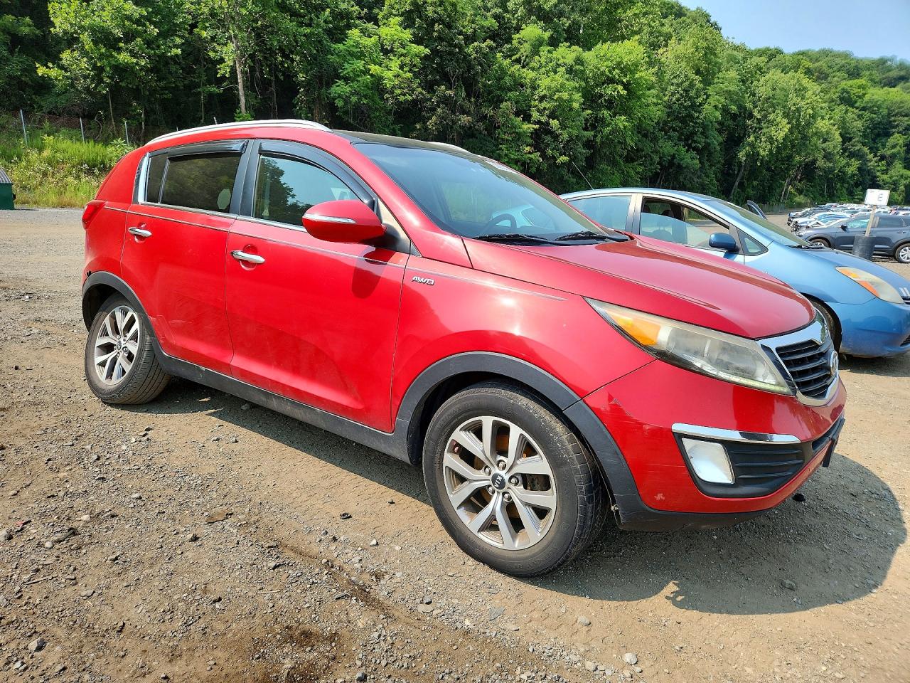 2012 Kia Sportage Ex Red vin: KNDPCCA23C7203418
