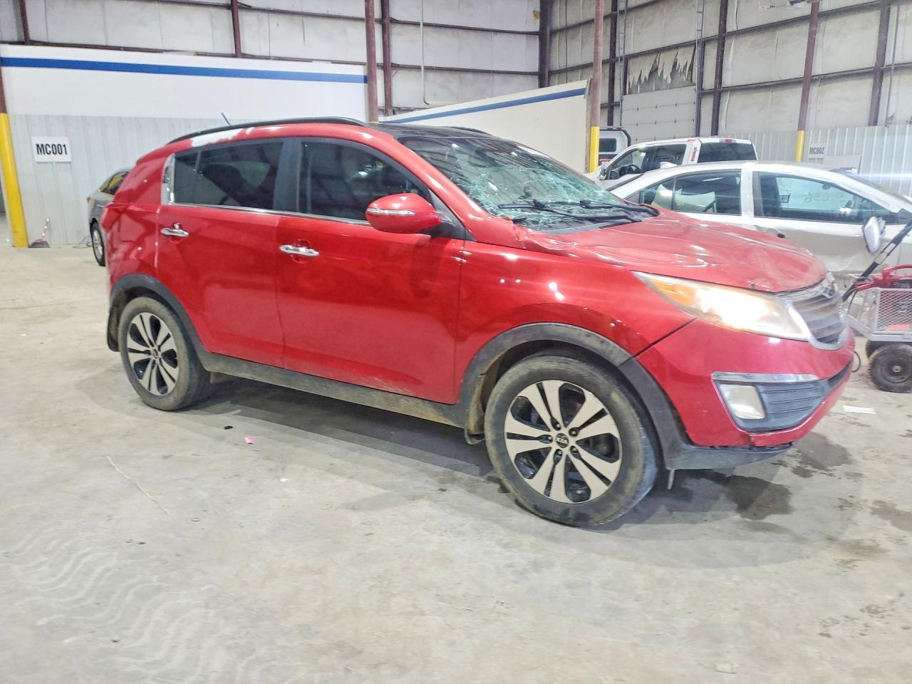 2012 Kia Sportage Ex Красный vin: KNDPCCA23C7218727