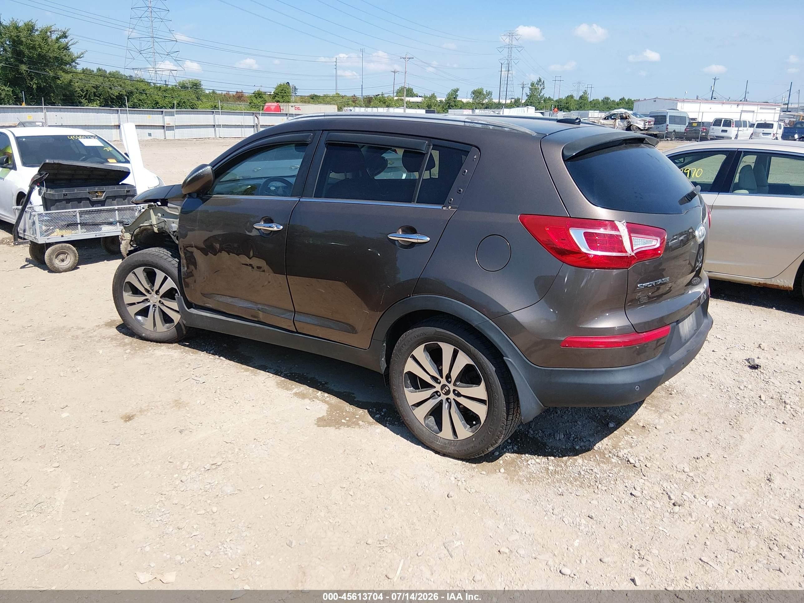 2012 Kia Sportage Ex Brown vin: KNDPCCA23C7227475