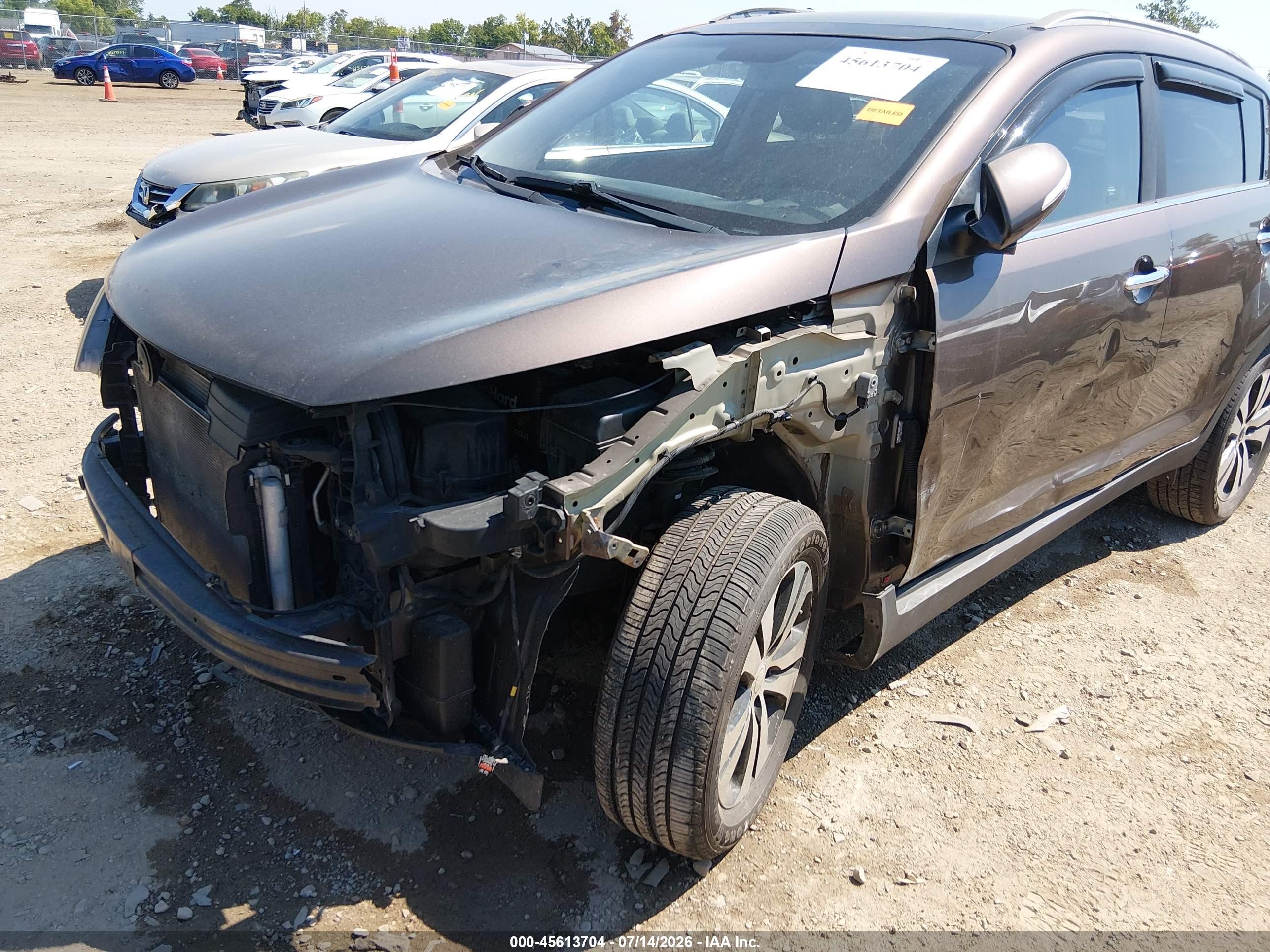 2012 Kia Sportage Ex Brown vin: KNDPCCA23C7227475