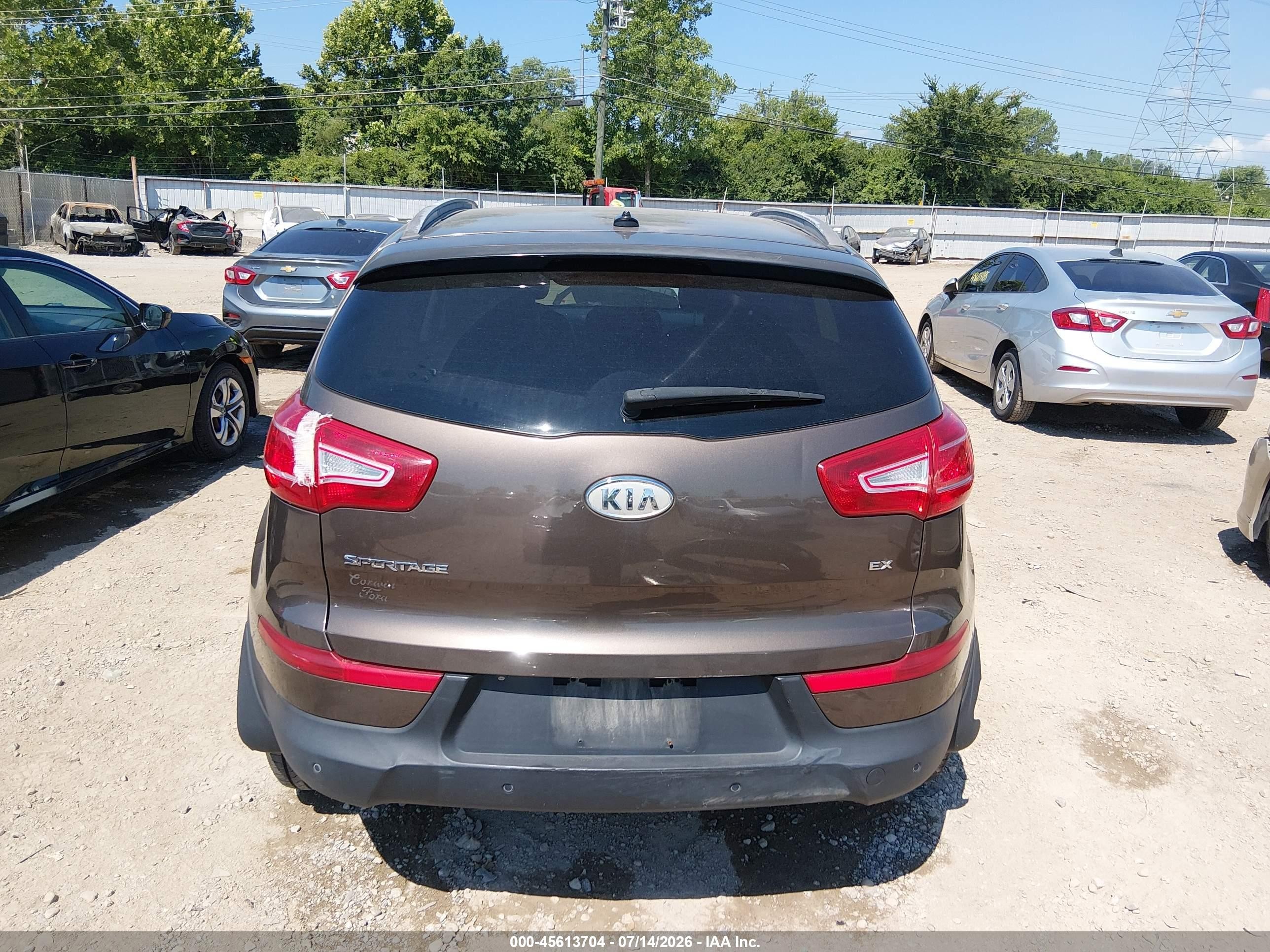 2012 Kia Sportage Ex Brown vin: KNDPCCA23C7227475