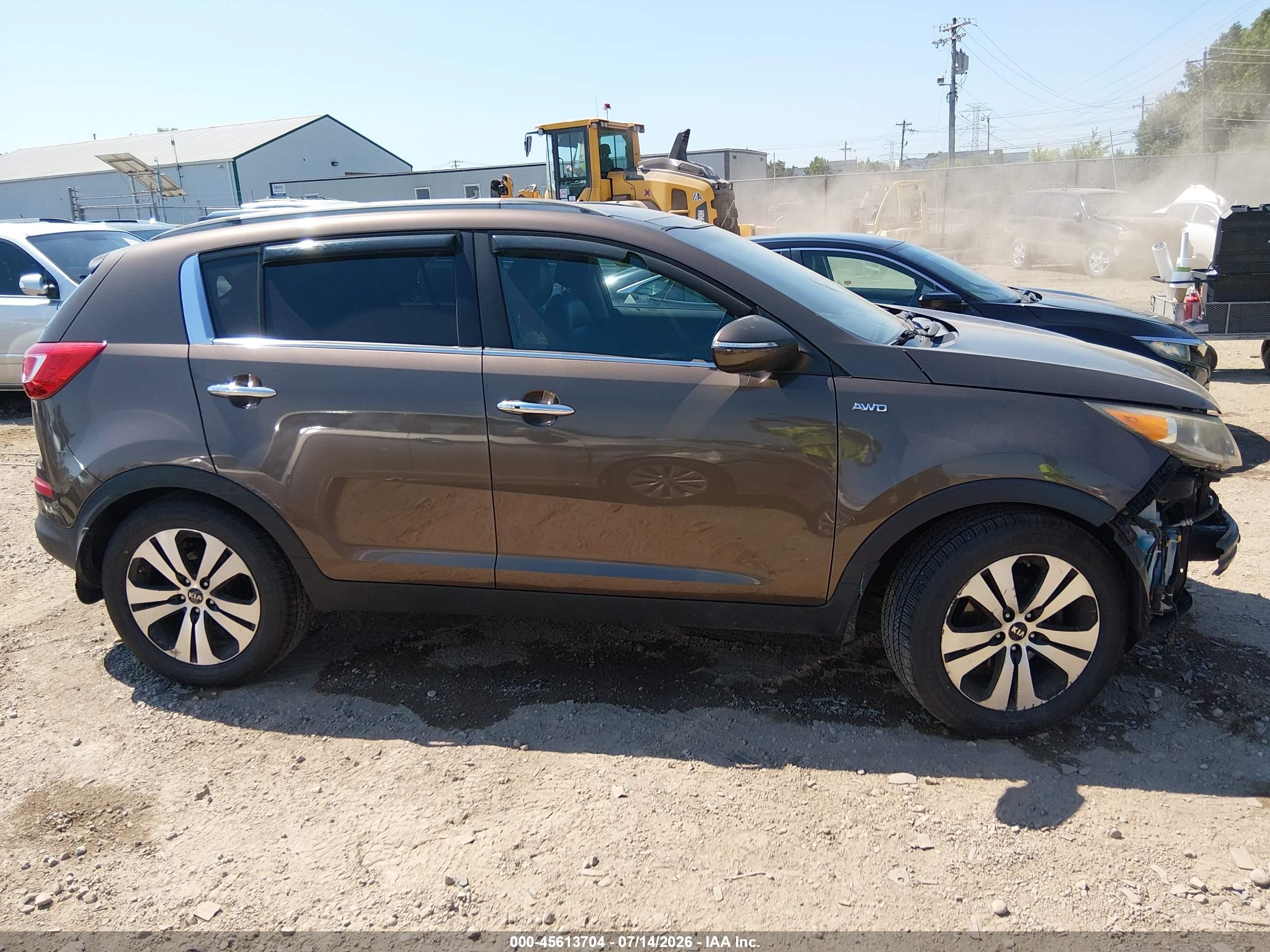 2012 Kia Sportage Ex Brown vin: KNDPCCA23C7227475
