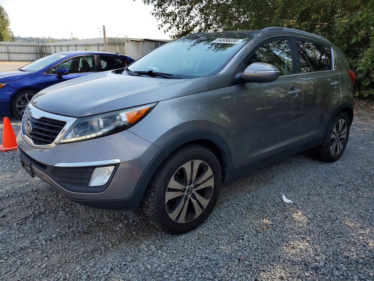 2012 Kia Sportage Ex Silver vin: KNDPCCA23C7278023