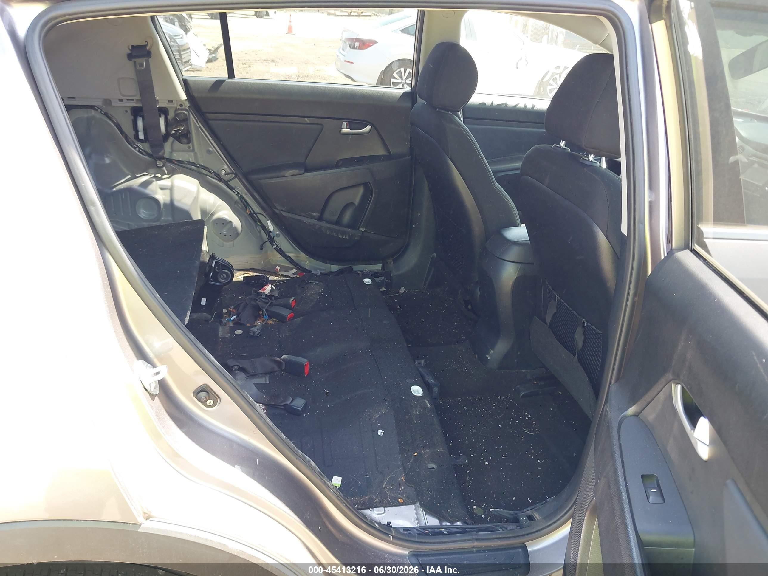 2013 Kia Sportage Ex Gray vin: KNDPCCA23D7463349