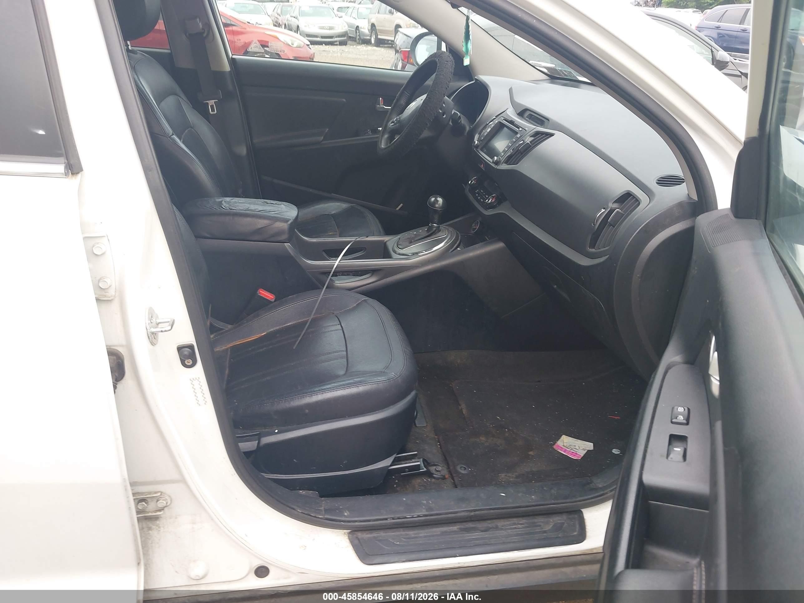2012 Kia Sportage Ex White vin: KNDPCCA24C7226545