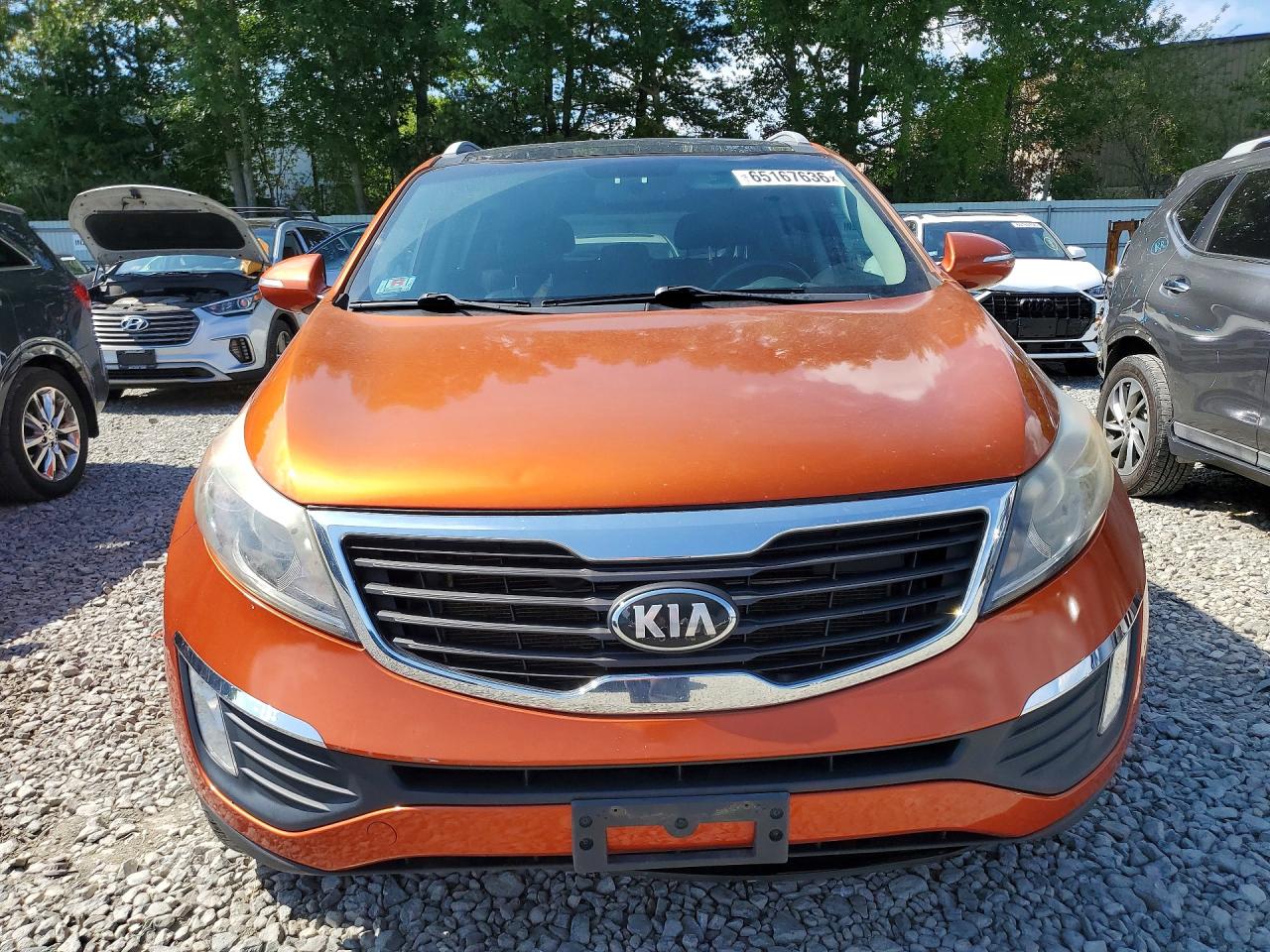 2013 Kia Sportage Ex Orange vin: KNDPCCA24D7363356