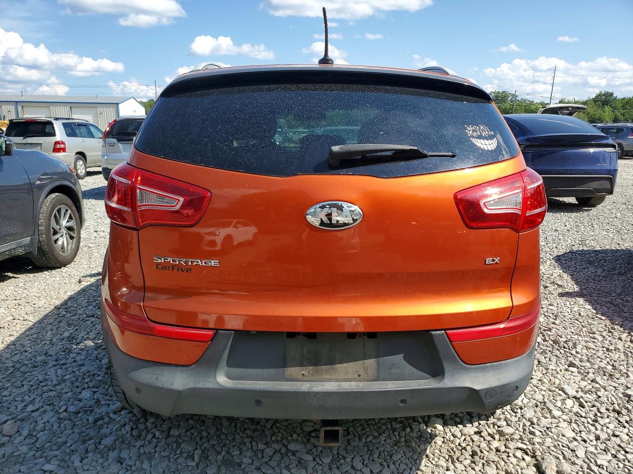 2013 Kia Sportage Ex Orange vin: KNDPCCA24D7363356