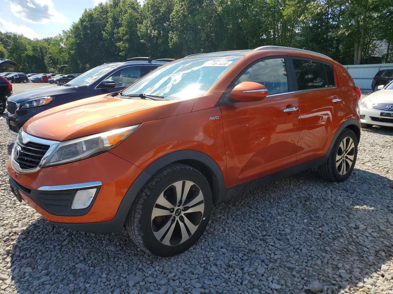 2013 Kia Sportage Ex Orange vin: KNDPCCA24D7363356