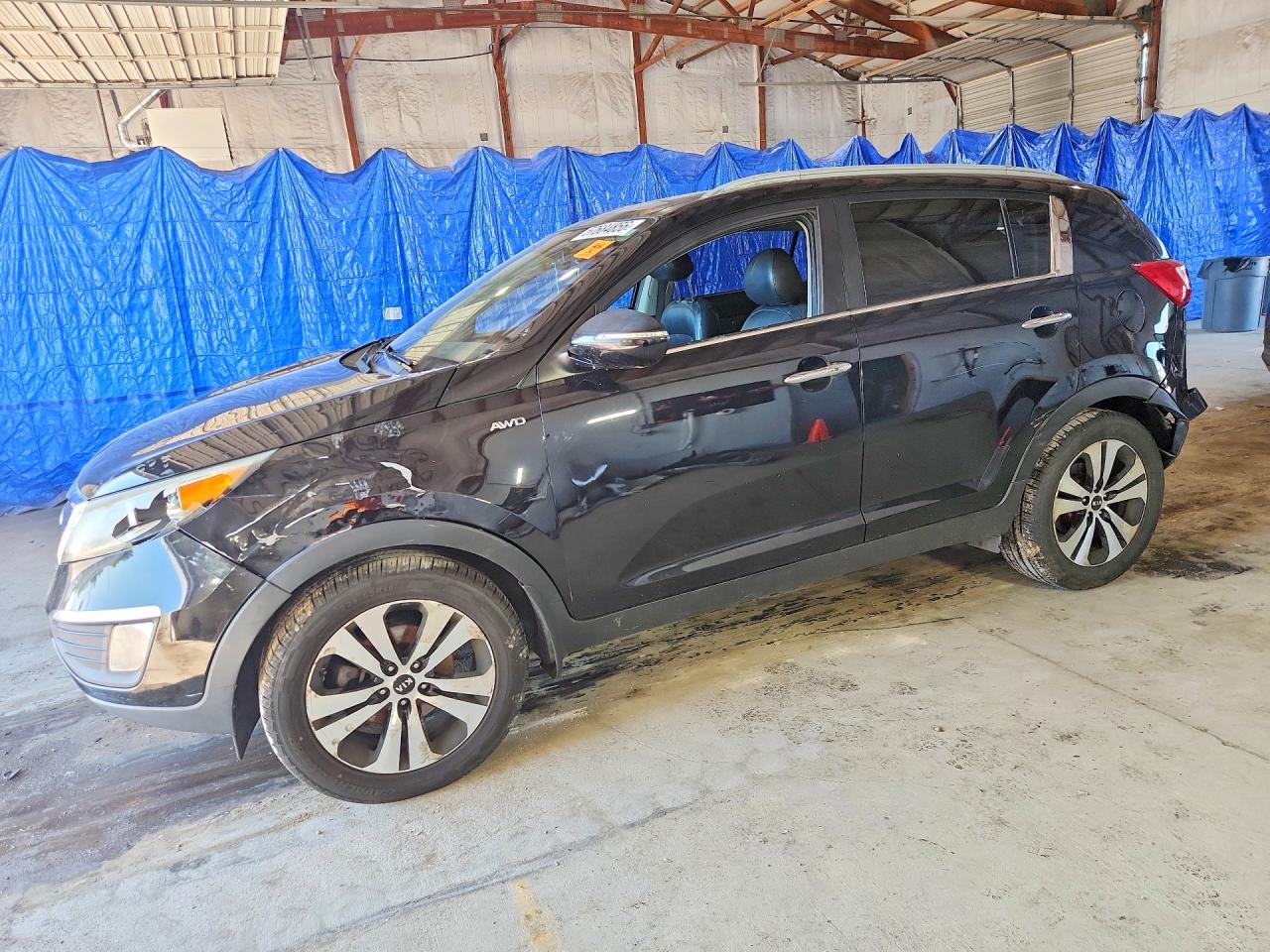 2013 Kia Sportage Ex Black vin: KNDPCCA24D7411230