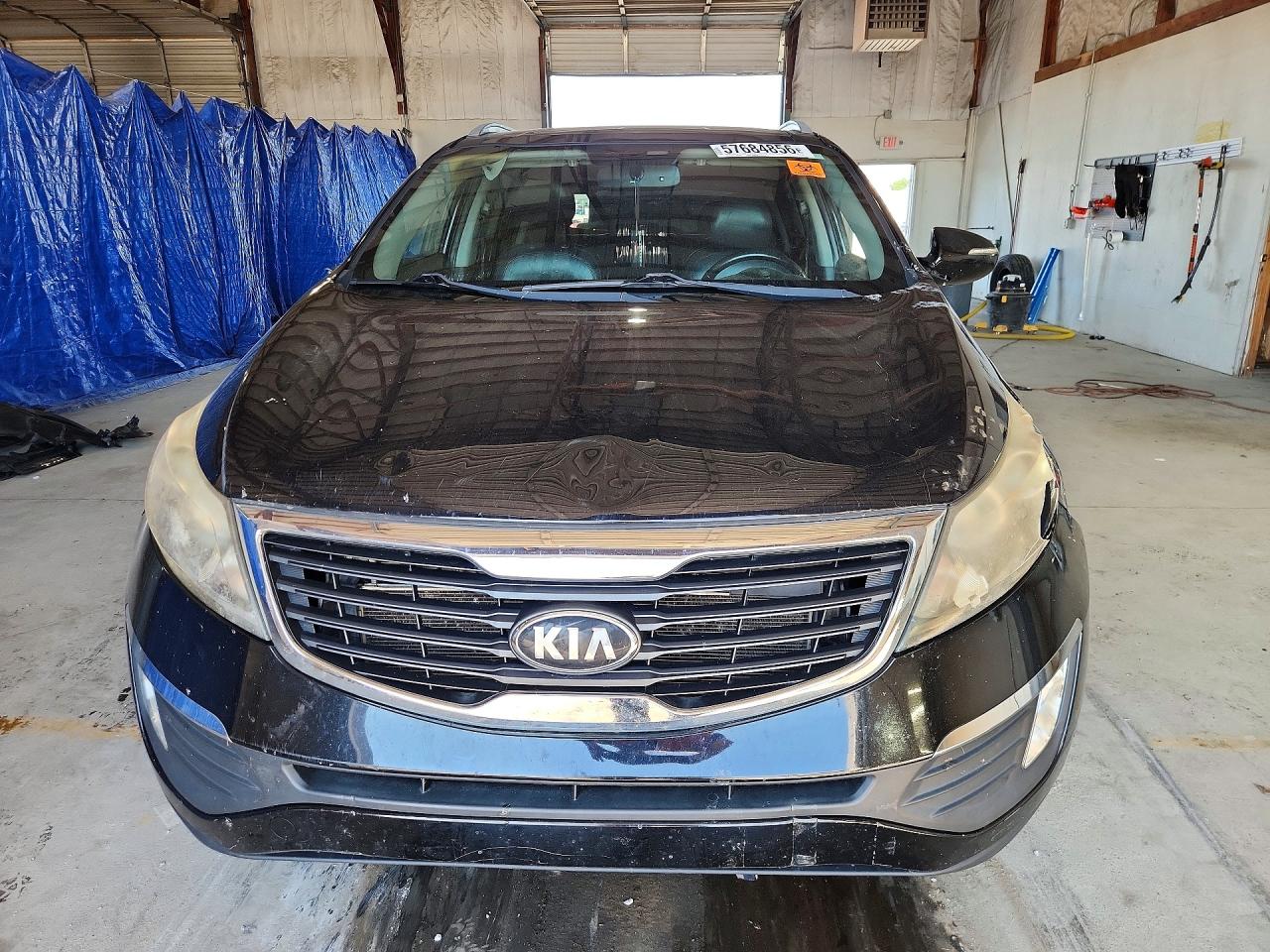2013 Kia Sportage Ex Black vin: KNDPCCA24D7411230