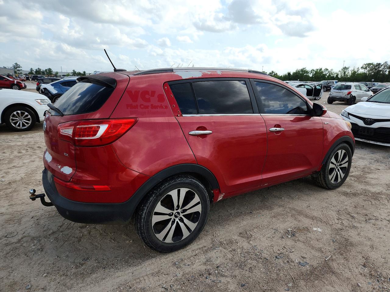 2012 Kia Sportage Ex Red vin: KNDPCCA25C7180921