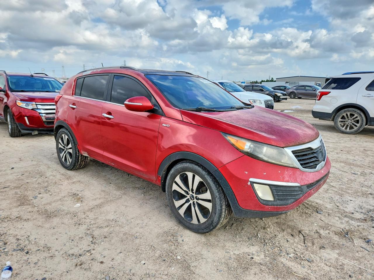 2012 Kia Sportage Ex Red vin: KNDPCCA25C7180921