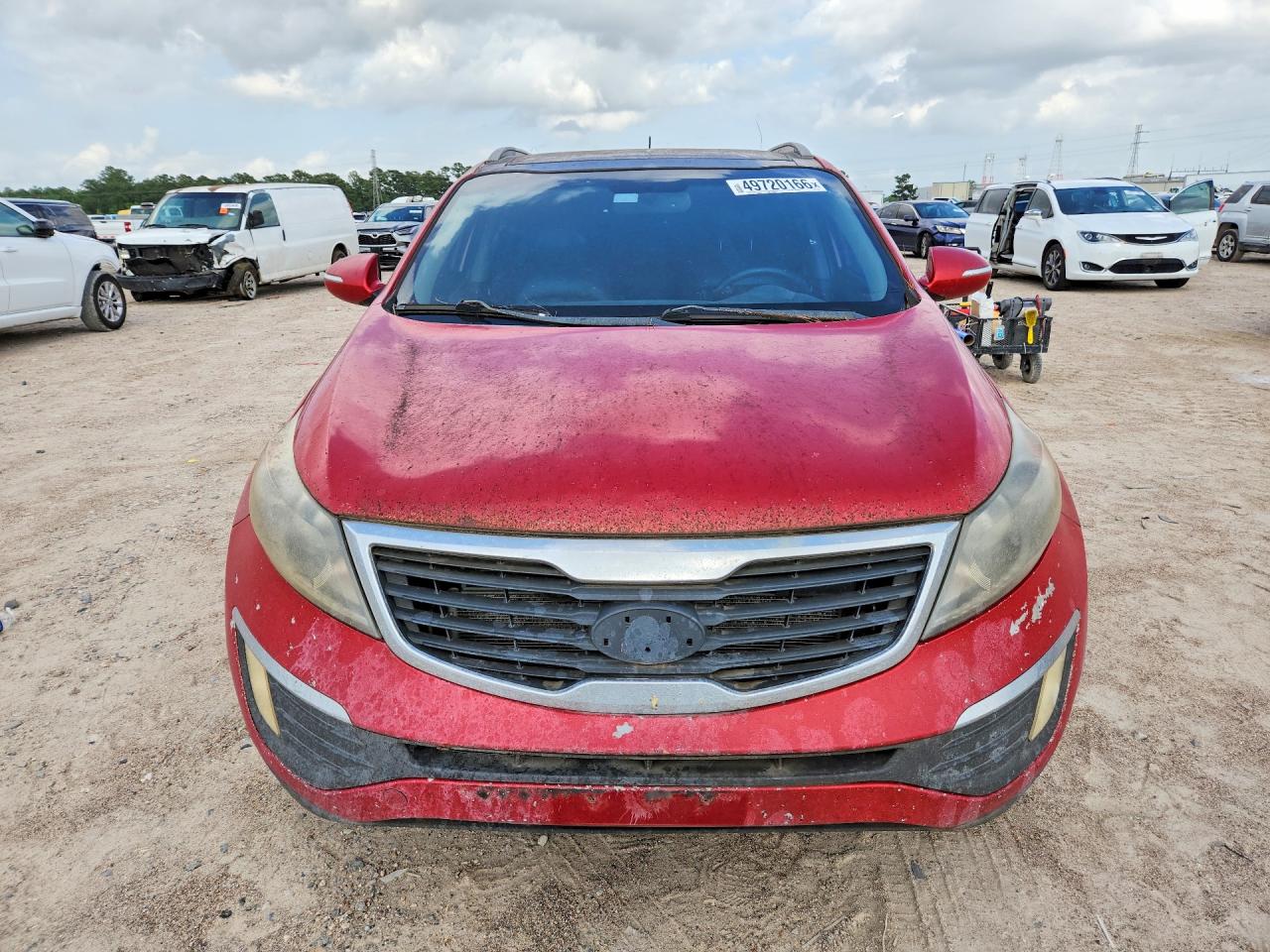 2012 Kia Sportage Ex Red vin: KNDPCCA25C7180921