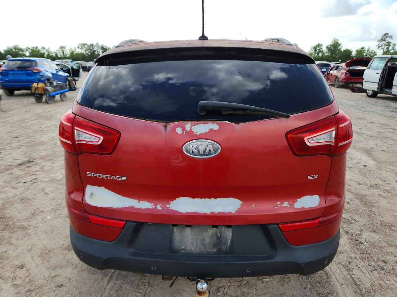 2012 Kia Sportage Ex Red vin: KNDPCCA25C7180921