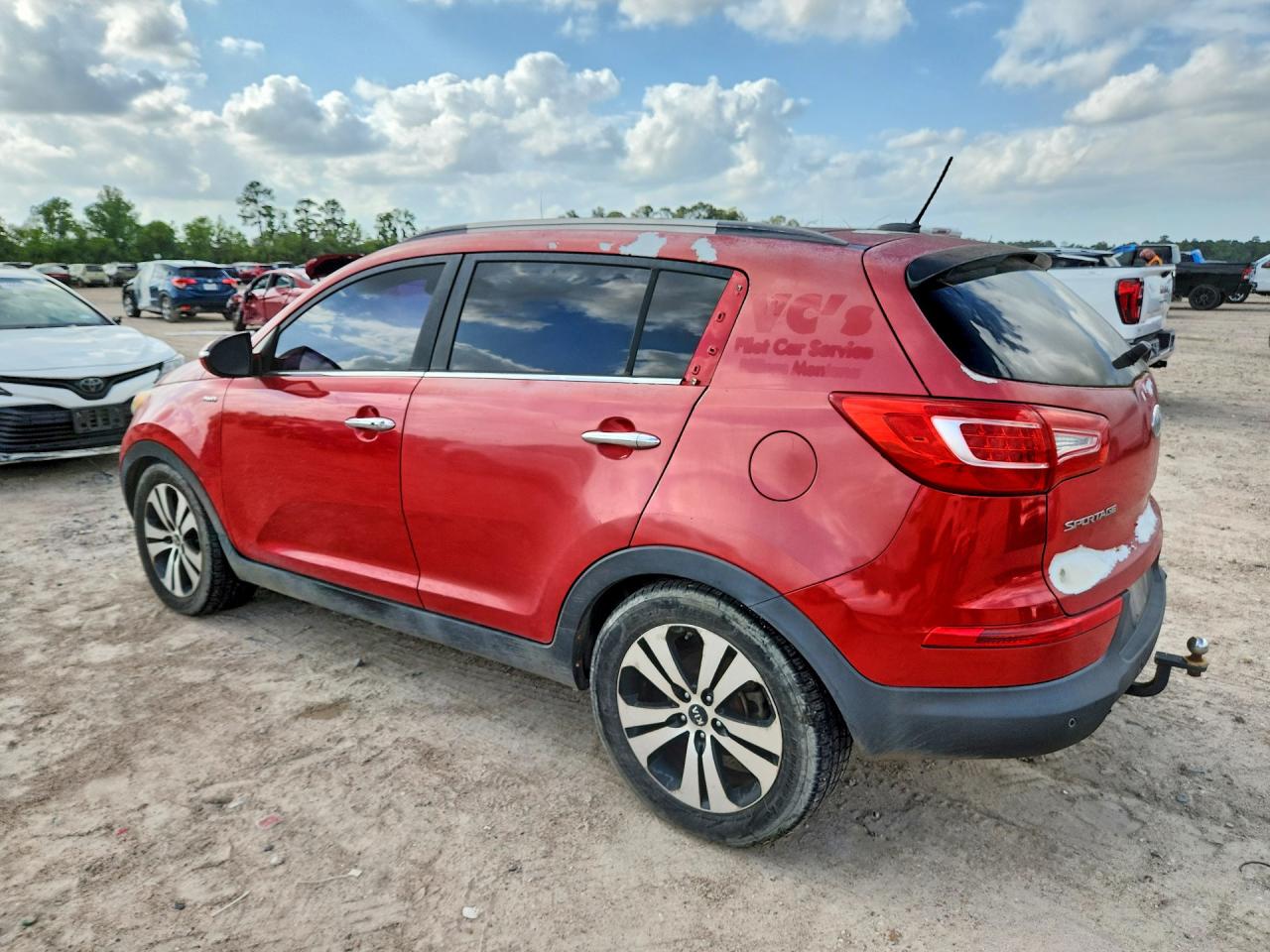 2012 Kia Sportage Ex Red vin: KNDPCCA25C7180921