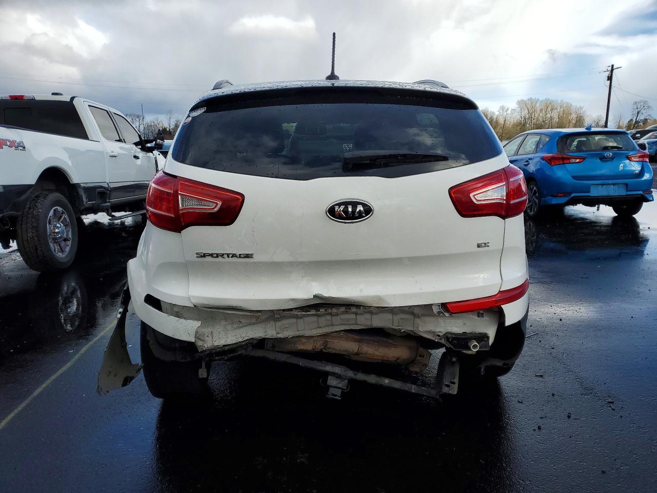2012 Kia Sportage Ex White vin: KNDPCCA25C7312060