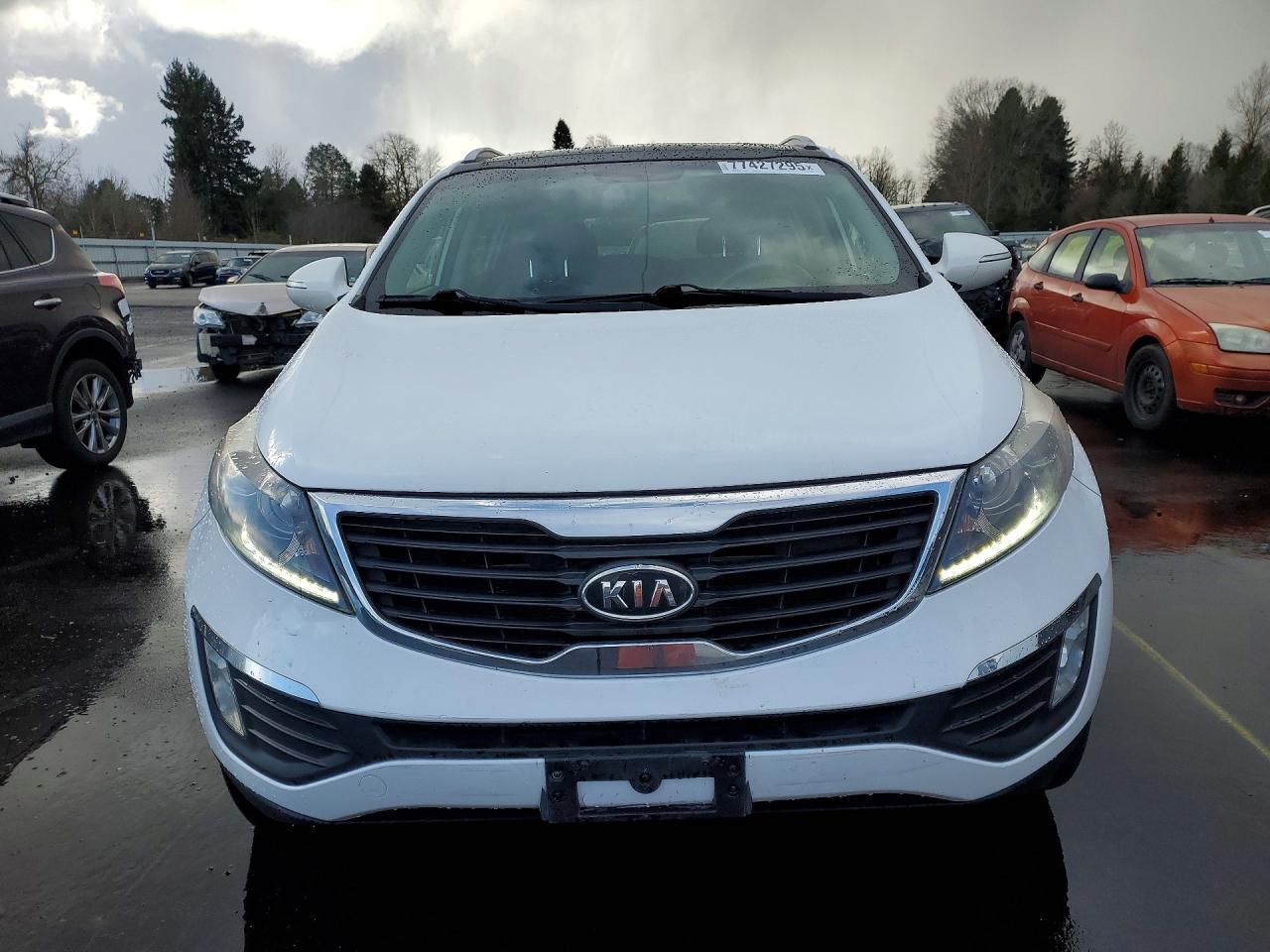 2012 Kia Sportage Ex White vin: KNDPCCA25C7312060