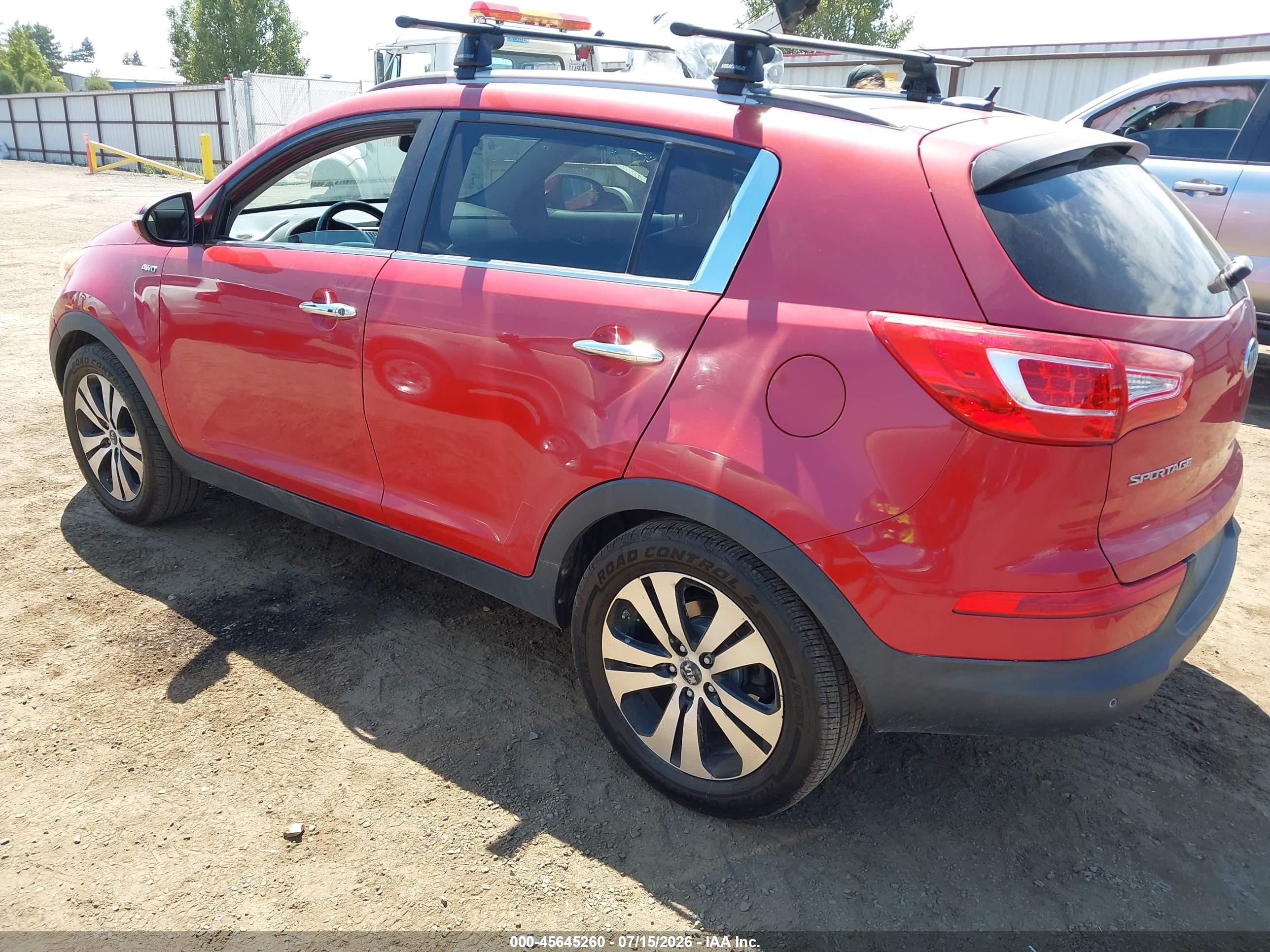 2011 Kia Sportage Ex Maroon vin: KNDPCCA26B7152625