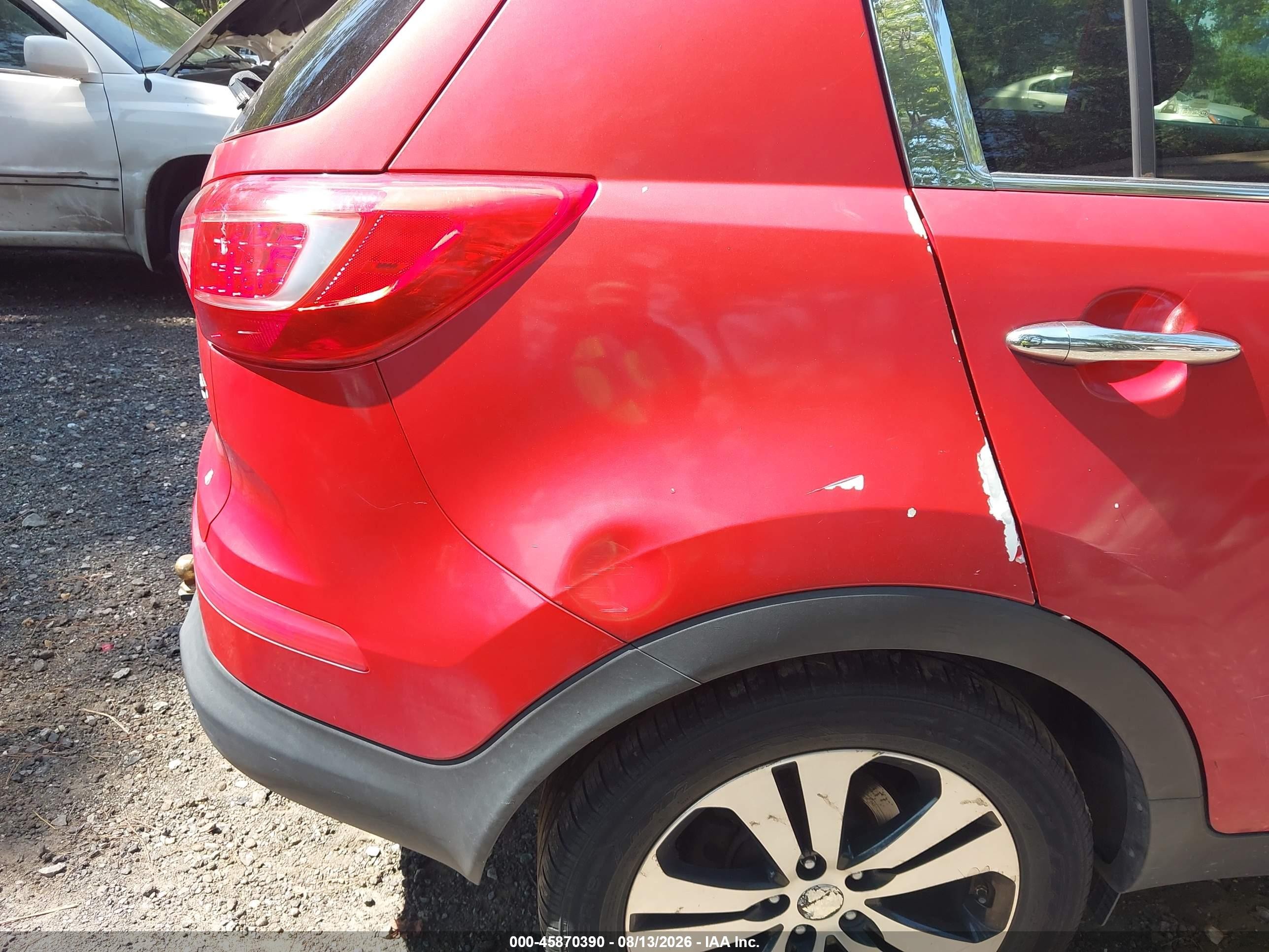 2012 Kia Sportage Ex Red vin: KNDPCCA26C7212520