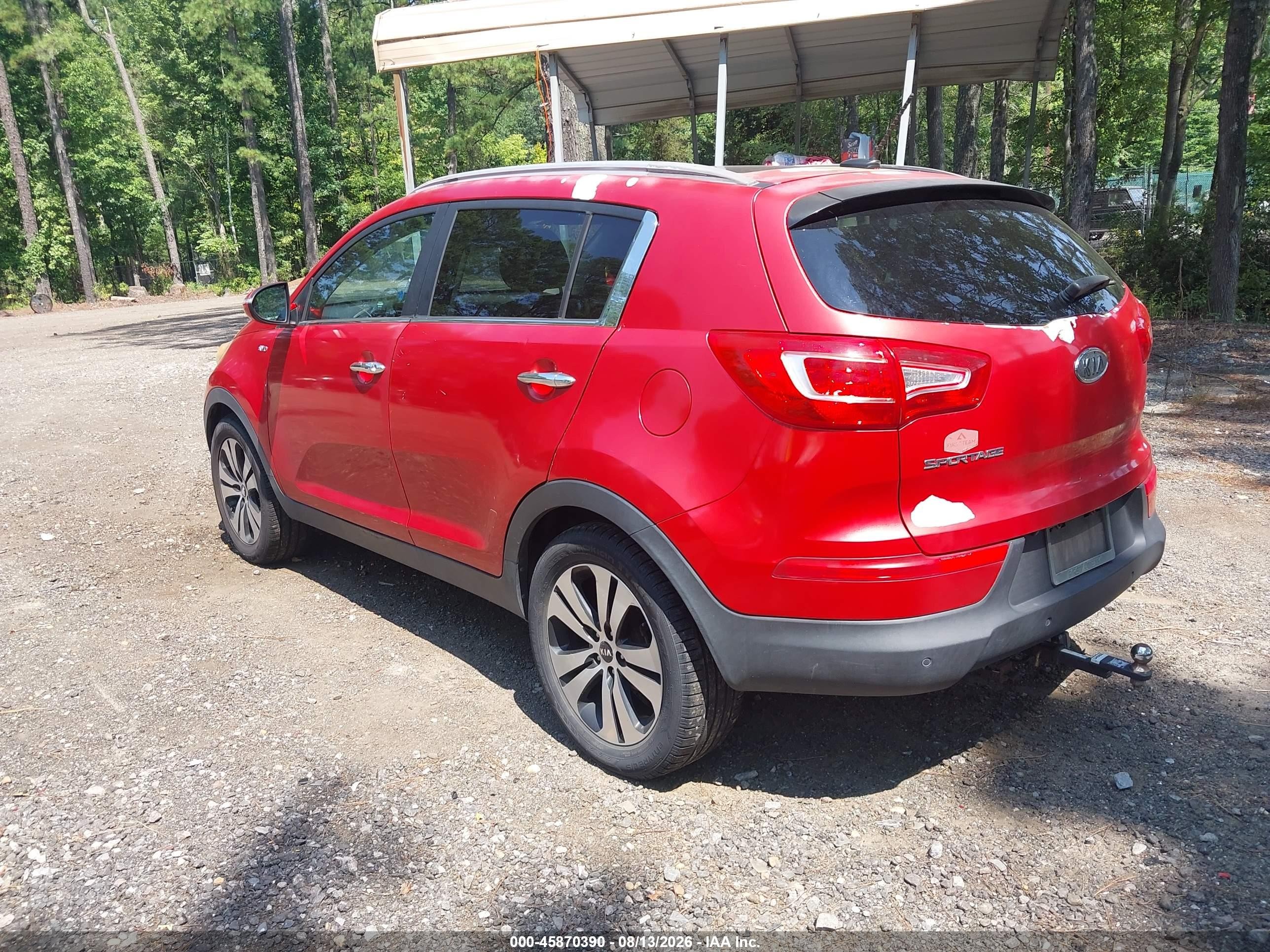 2012 Kia Sportage Ex Red vin: KNDPCCA26C7212520