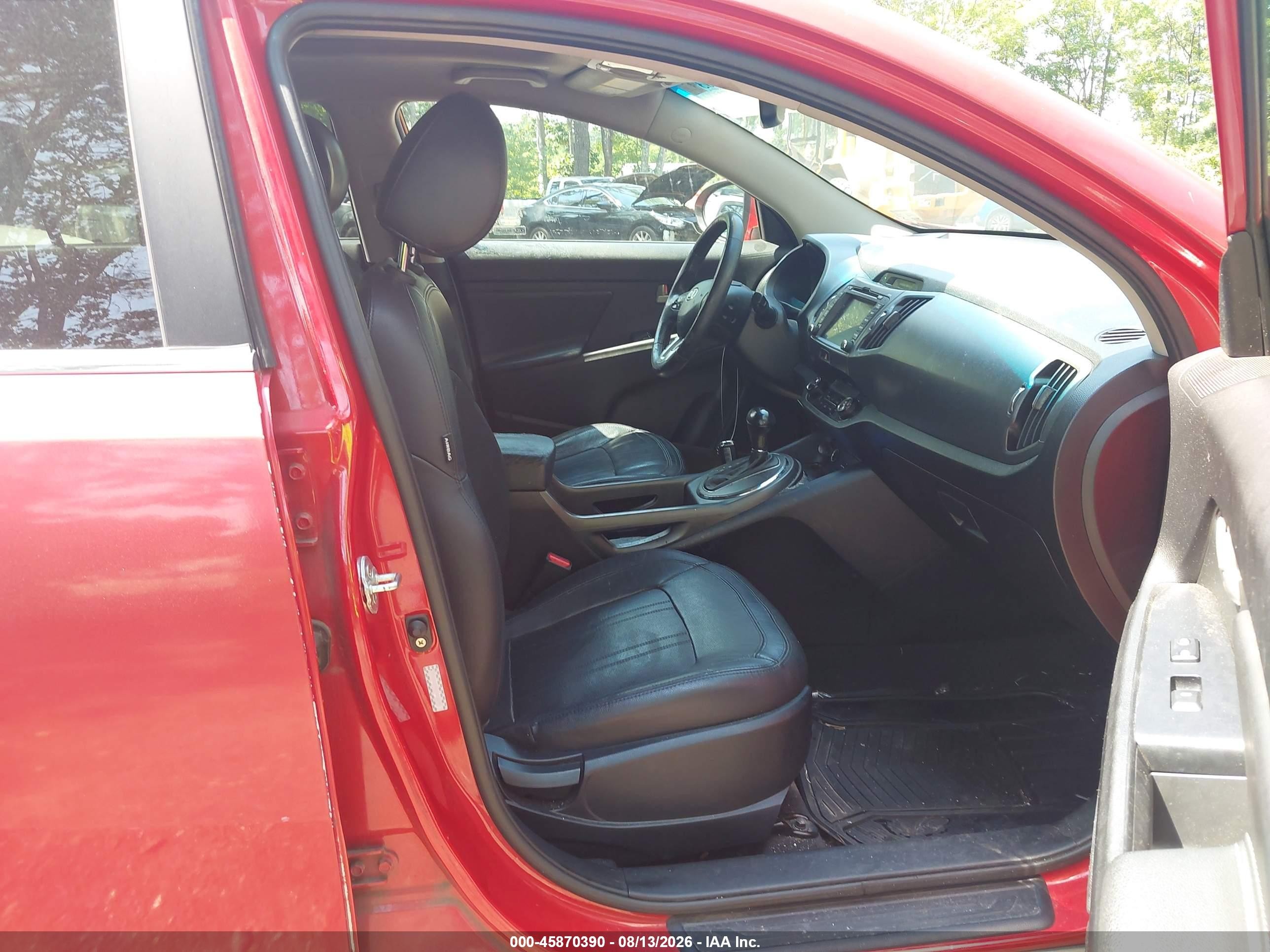 2012 Kia Sportage Ex Red vin: KNDPCCA26C7212520